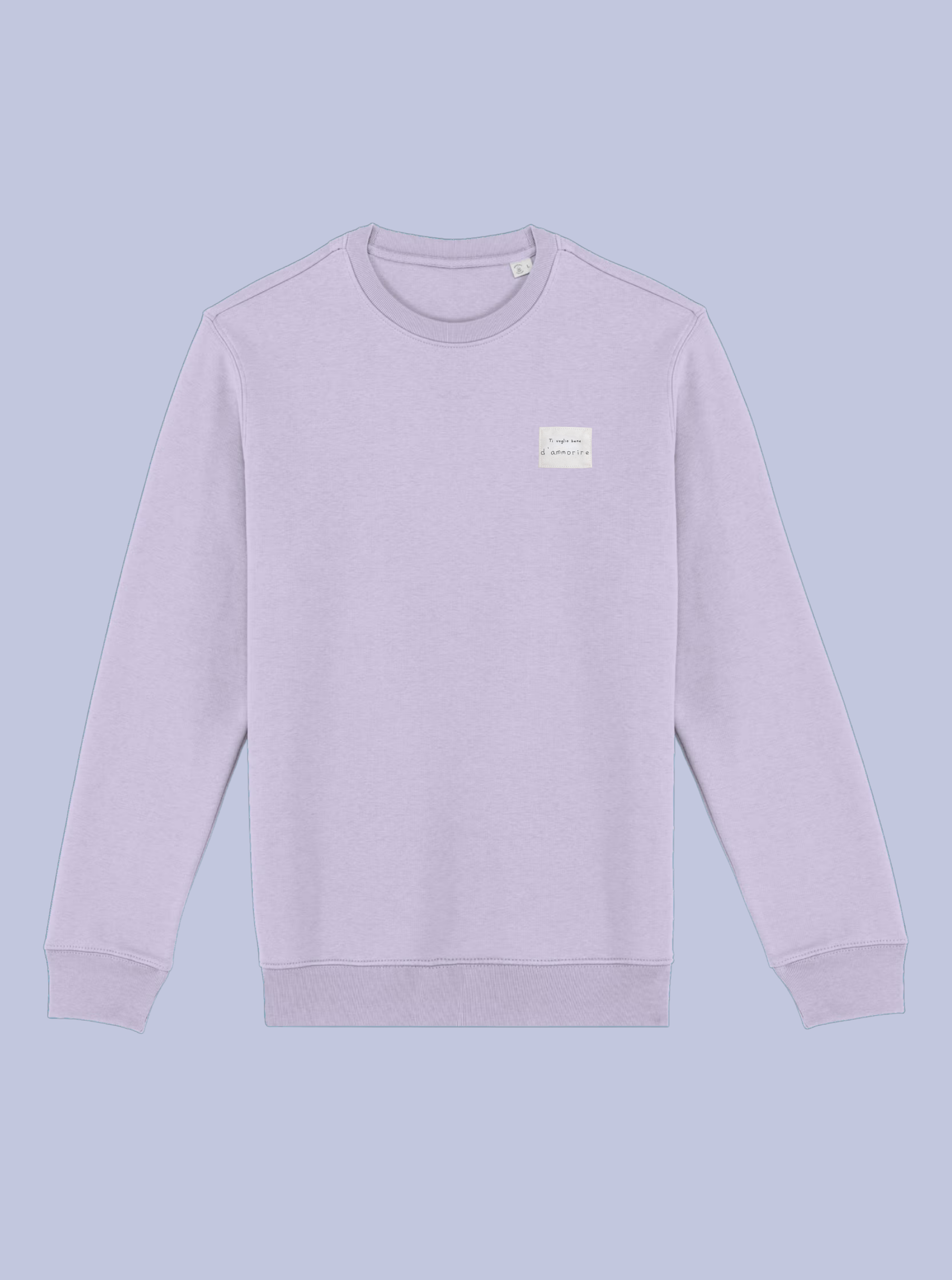 TI VOGLIO BENE / FELPA GIROCOLLO CON PATCH PICCOLA