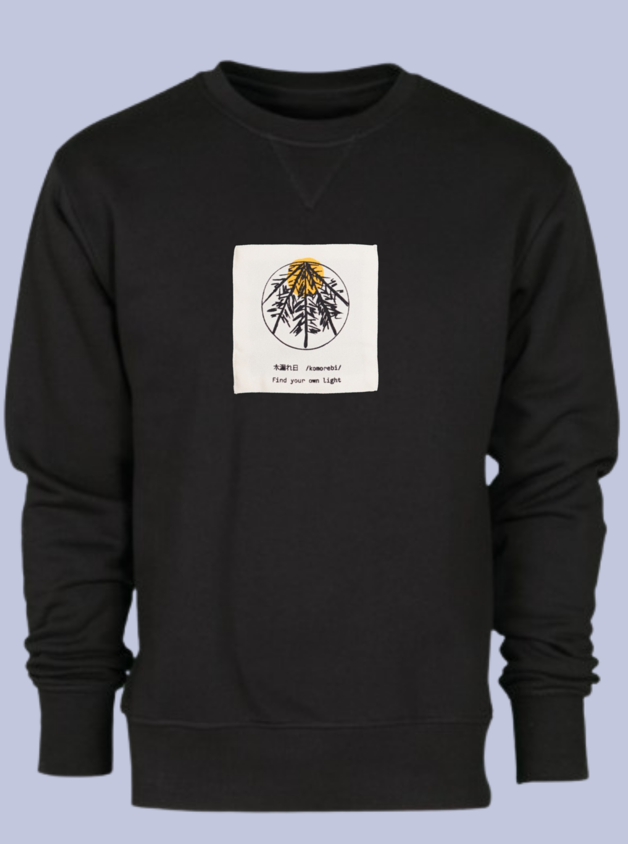 KOMOREBI / FELPA GIROCOLLO CON PATCH