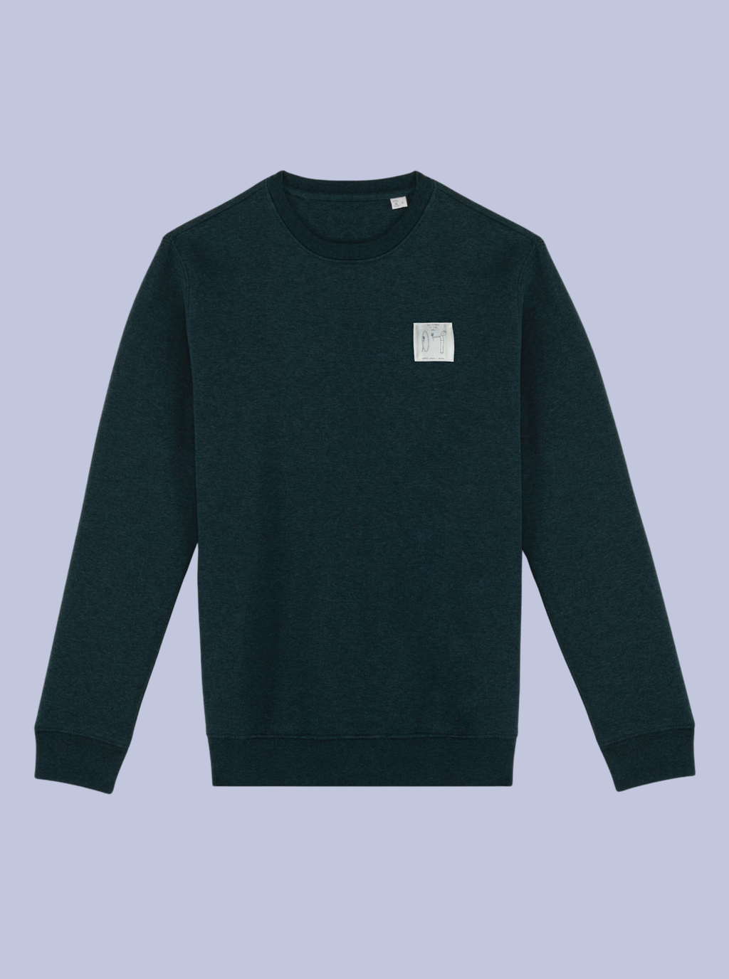 THIS FLOWER IS FOR YOU / FELPA GIROCOLLO CON PATCH PICCOLA