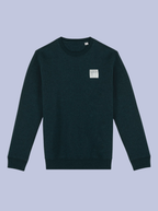 THIS FLOWER IS FOR YOU / FELPA GIROCOLLO CON PATCH PICCOLA