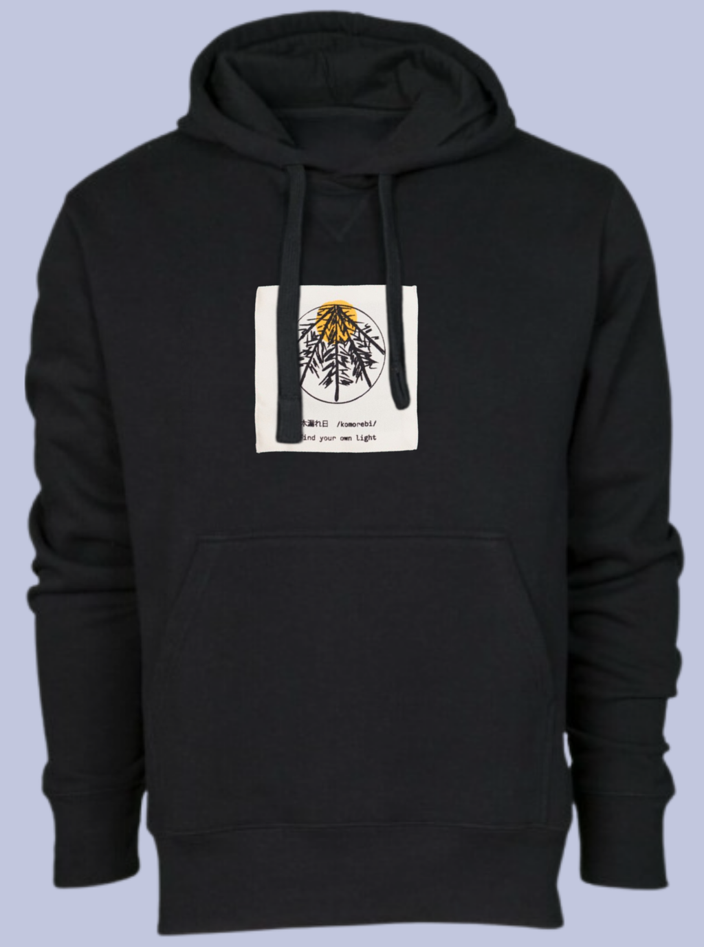 KOMOREBI / FELPA CAPPUCCIO CON PATCH