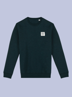 INTRECCI / FELPA GIROCOLLO CON PATCH PICCOLA