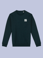 KIZUNA/ FELPA GIROCOLLO CON PATCH PICCOLA