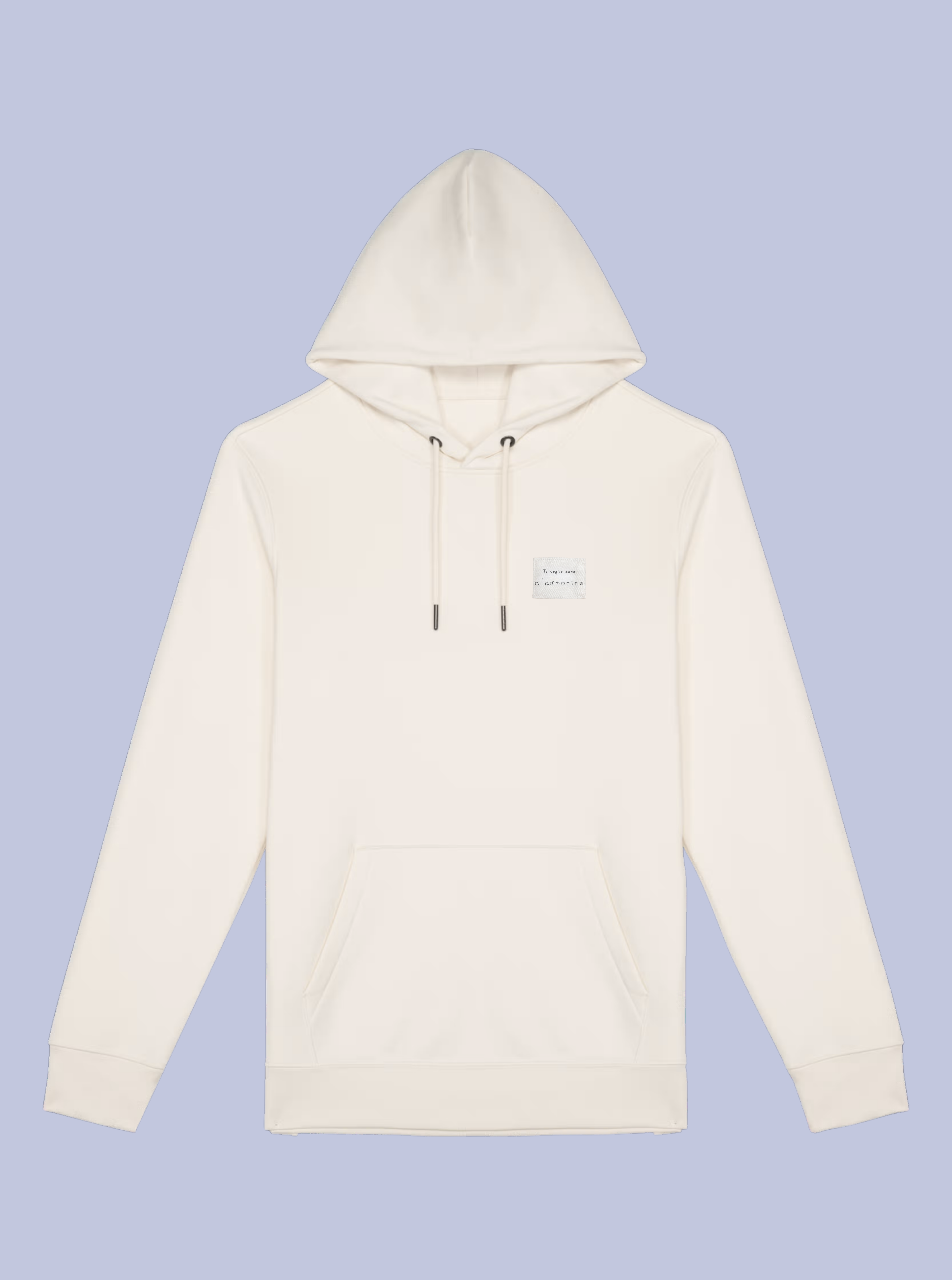 TI VOGLIO BENE / FELPA CAPPUCCIO CON PATCH PICCOLA