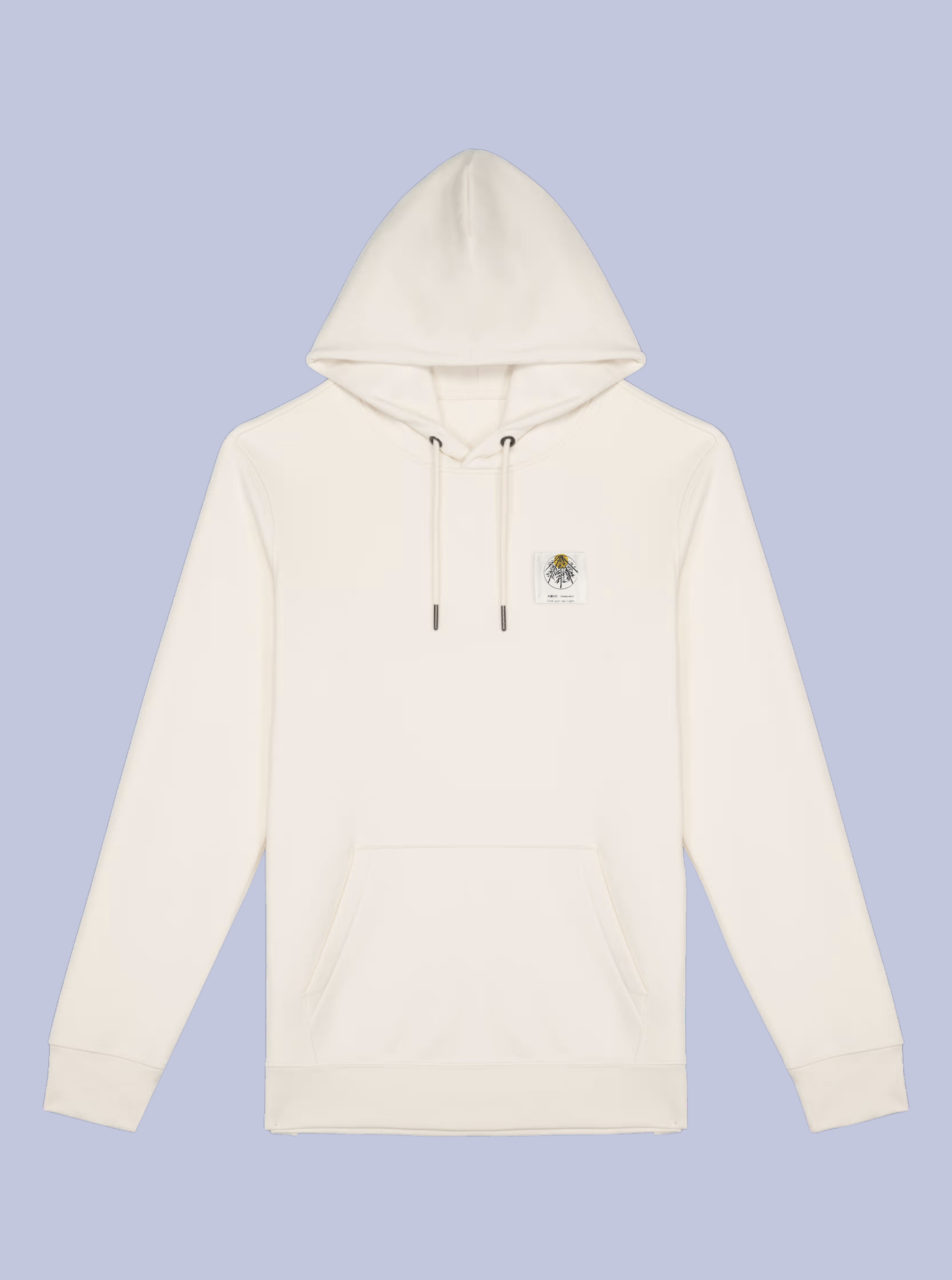 KOMOREBI / FELPA CAPPUCCIO CON PATCH PICCOLA