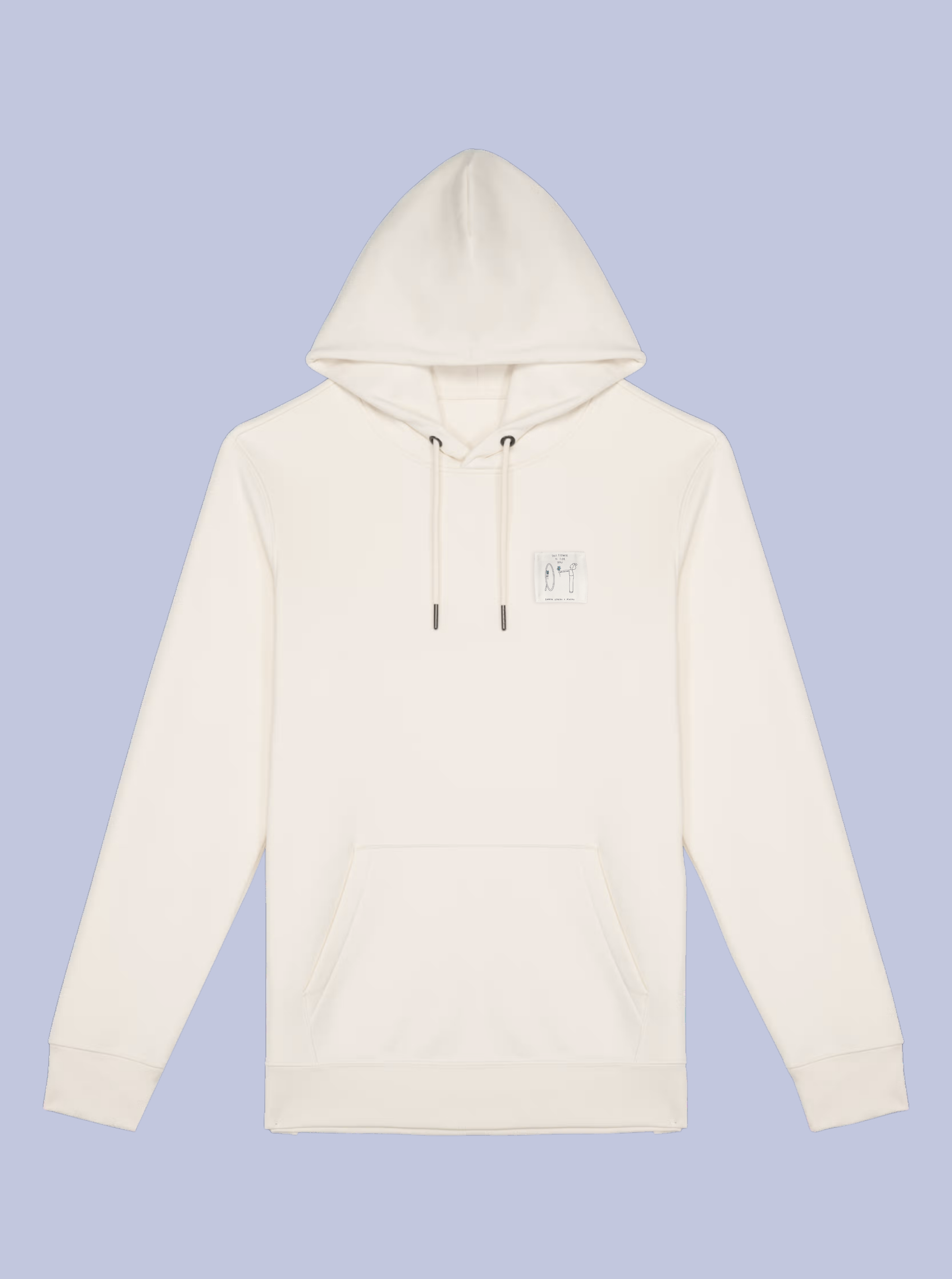 THIS FLOWER IS FOR YOU / FELPA CAPPUCCIO CON PATCH PICCOLA