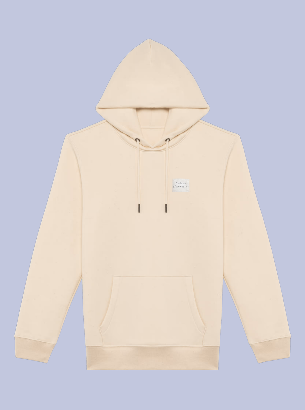 TI VOGLIO BENE / FELPA CAPPUCCIO CON PATCH PICCOLA