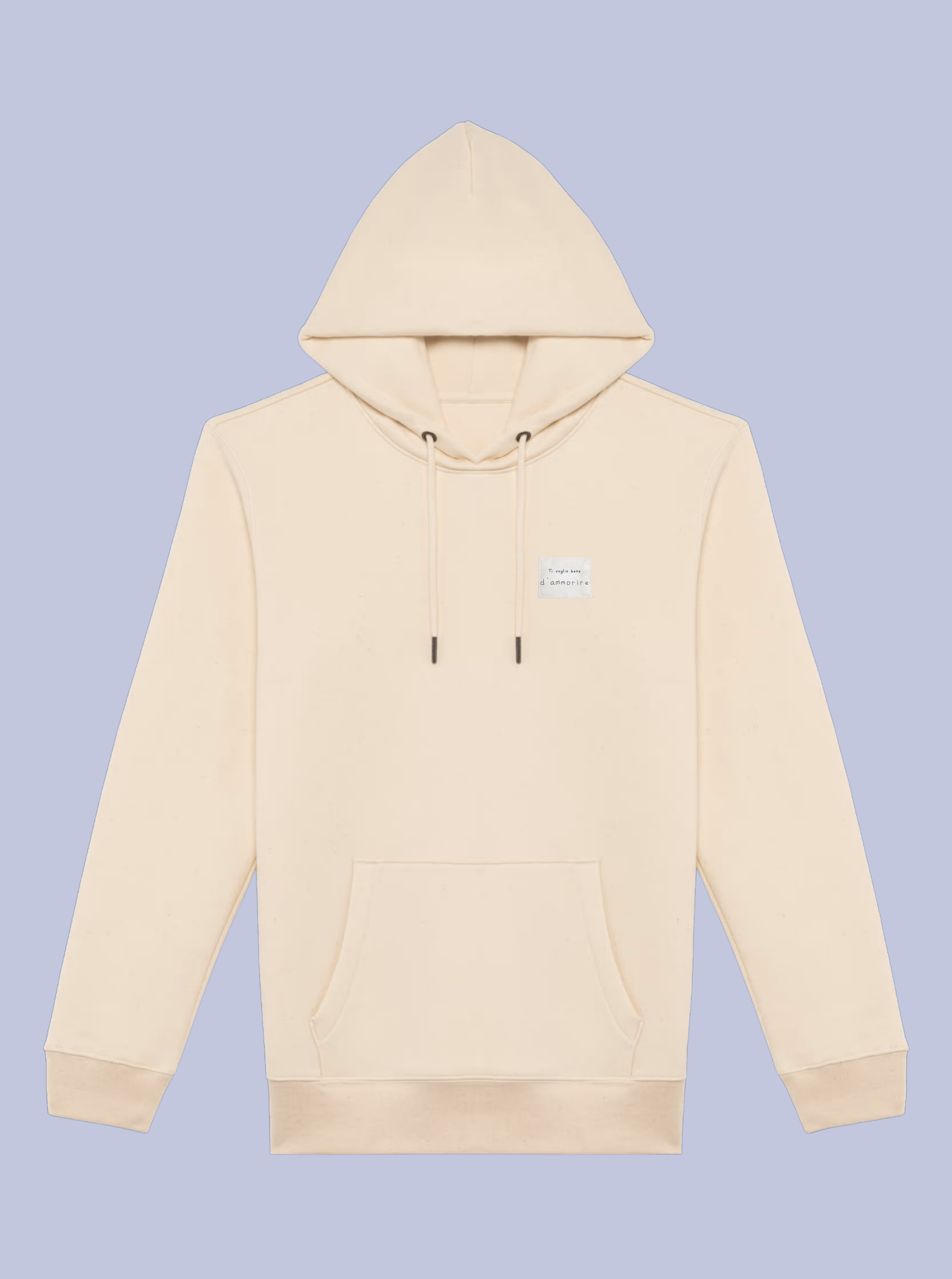 TI VOGLIO BENE / FELPA CAPPUCCIO CON PATCH PICCOLA