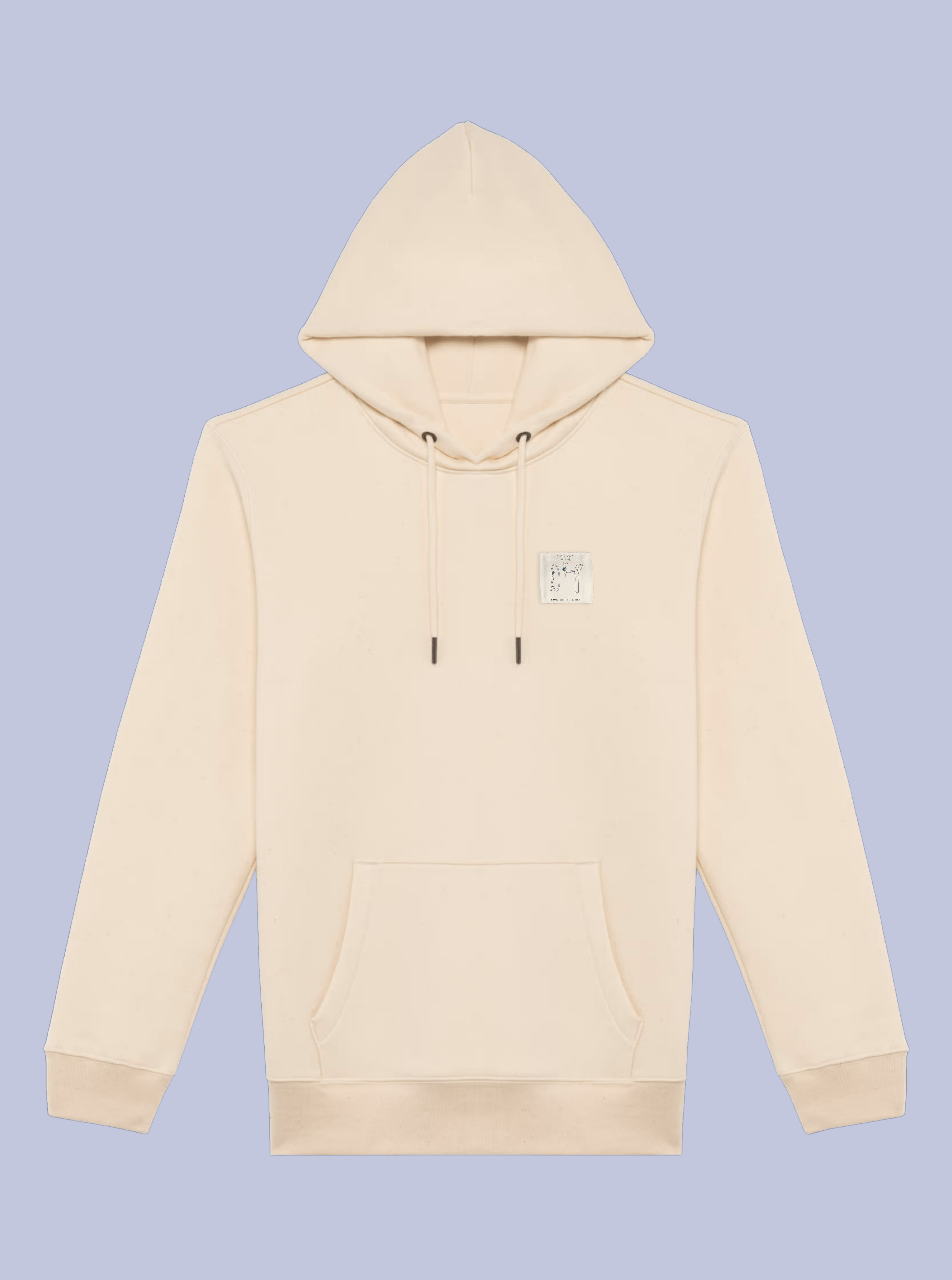 THIS FLOWER IS FOR YOU / FELPA CAPPUCCIO CON PATCH PICCOLA