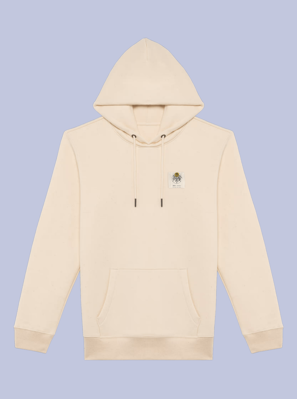 KOMOREBI / FELPA CAPPUCCIO CON PATCH PICCOLA