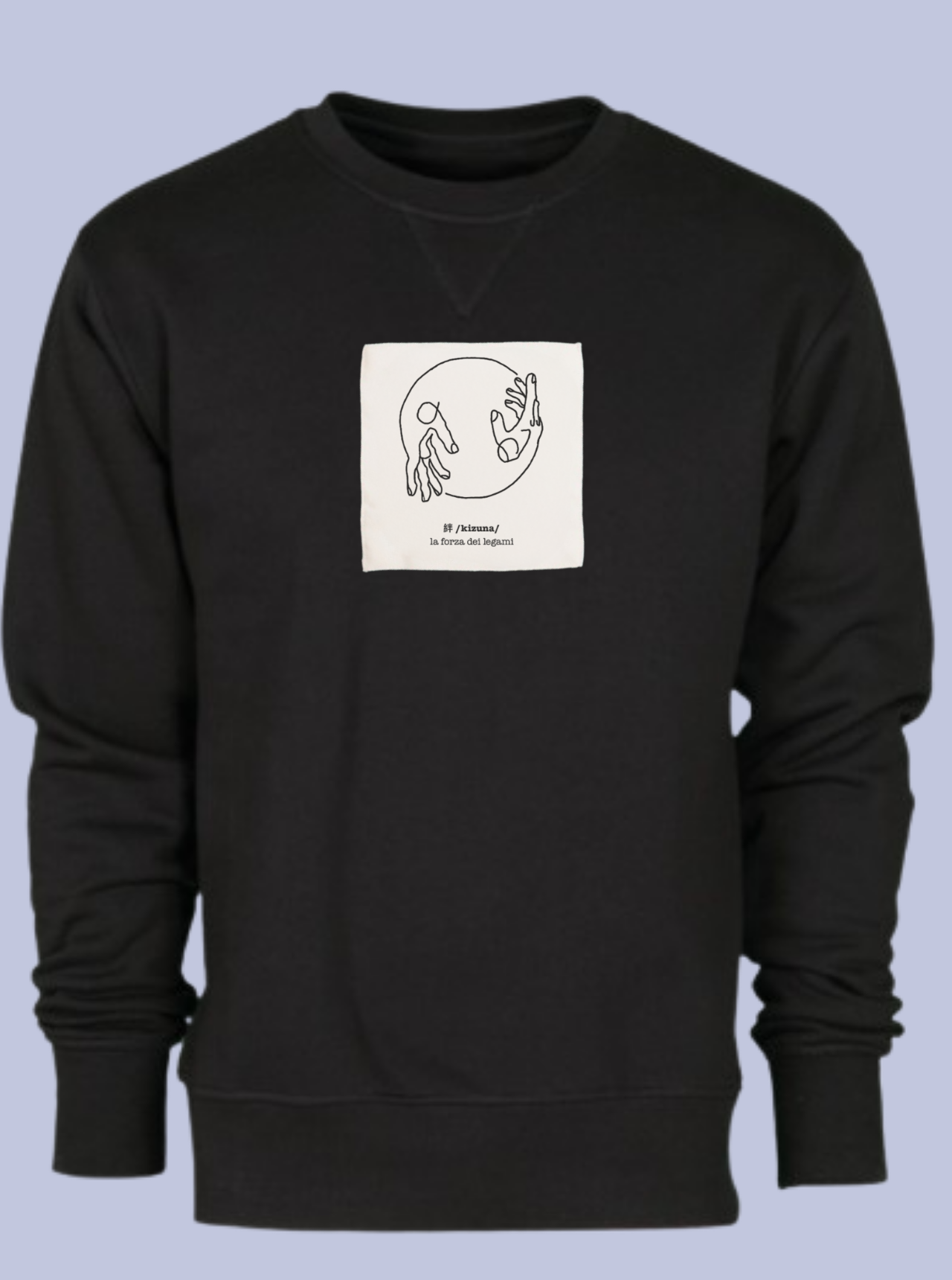 KIZUNA / FELPA GIROCOLLO CON PATCH