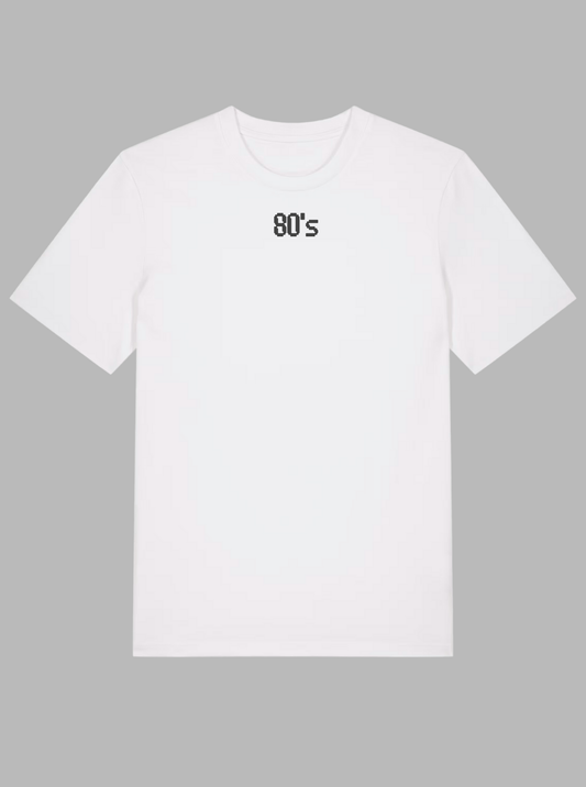 BACK TO '80 s / WHITE T-SHIRT