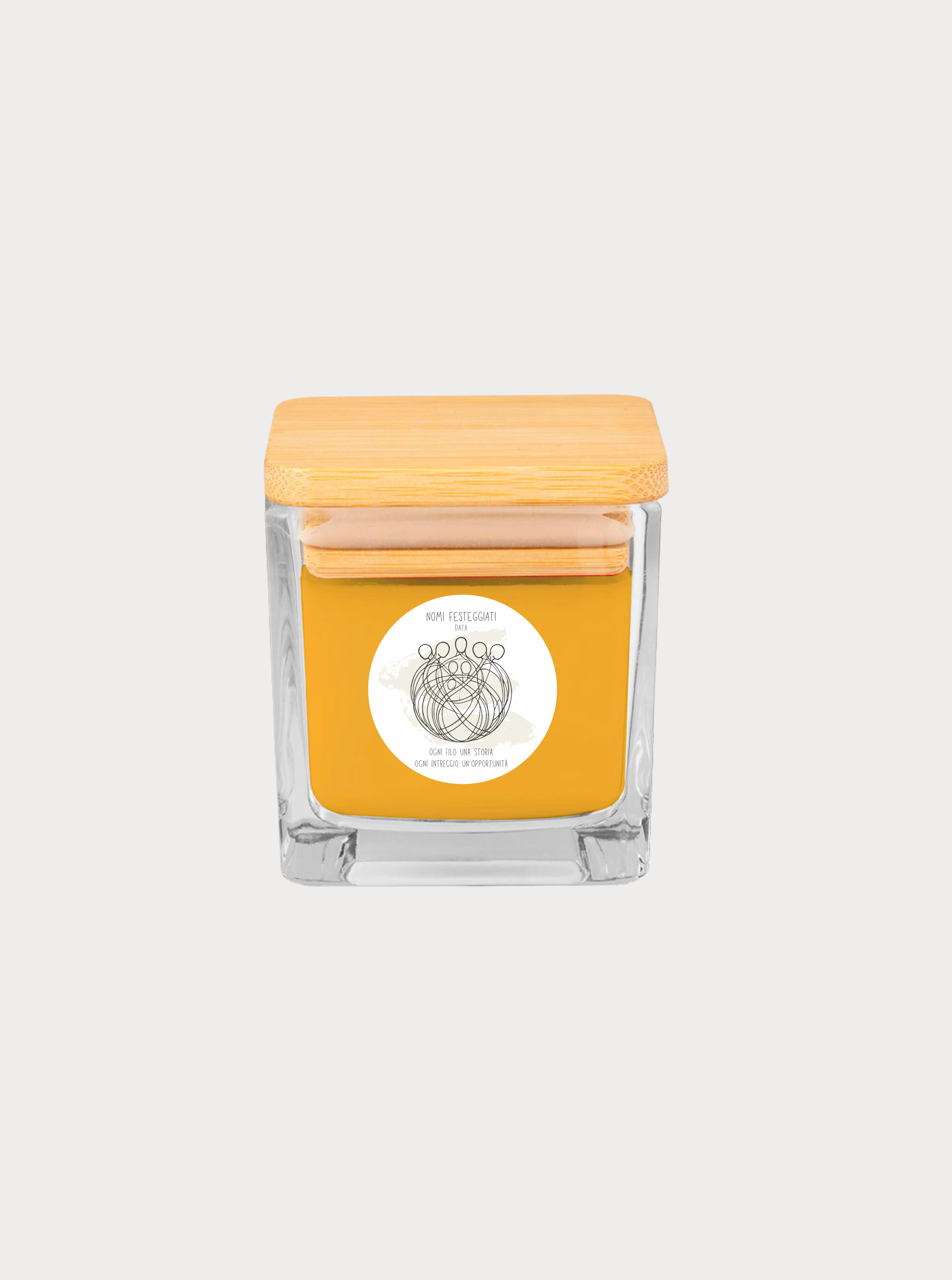 INTRECCI / LUCE PER VOI – Bomboniera candela profumata