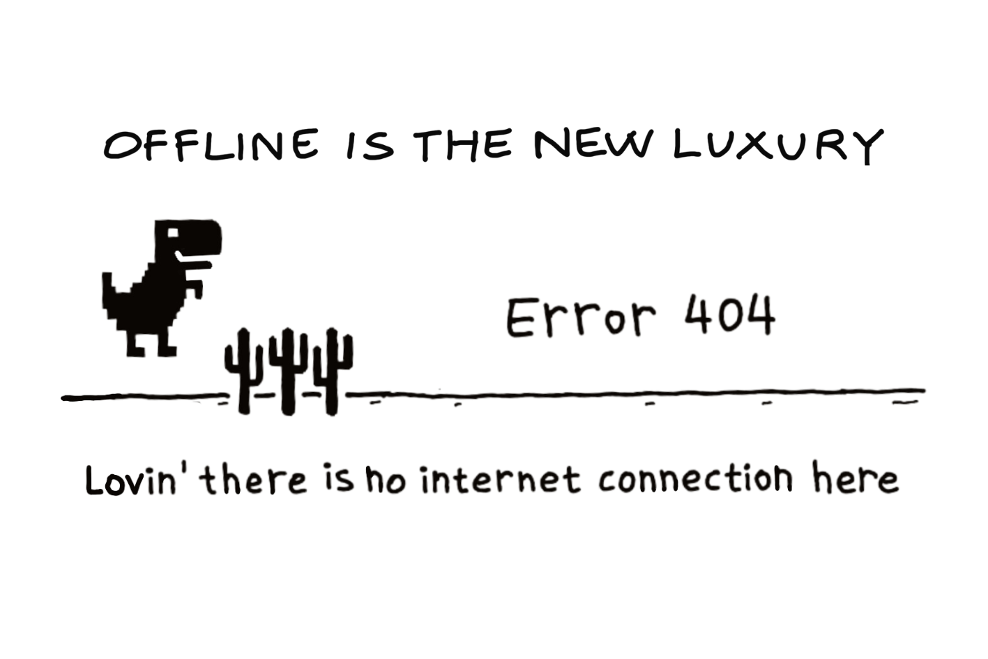 OFFLINE IS THE NEW LUXURY /  T-SHIRT OVERSIZE CON PATCH PICCOLA /DELUXE