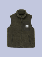 OFFLINE IS THE NEW LUXURY / BODYWARMER SHERPA CON PATCH PICCOLA