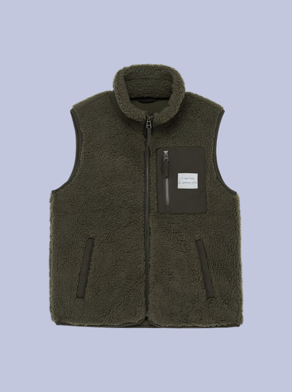 TI VOGLIO BENE D'AMMORIRE/ BODYWARMER SHERPA CON PATCH PICCOLA