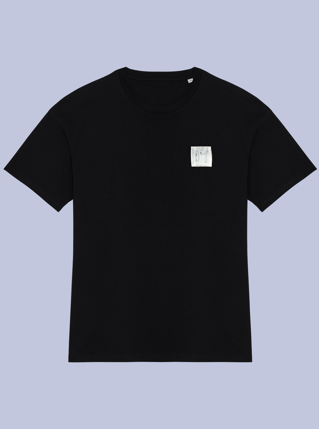 THIS FLOWER IS FOR YOU /  T-SHIRT OVERSIZE CON PATCH PICCOLA
