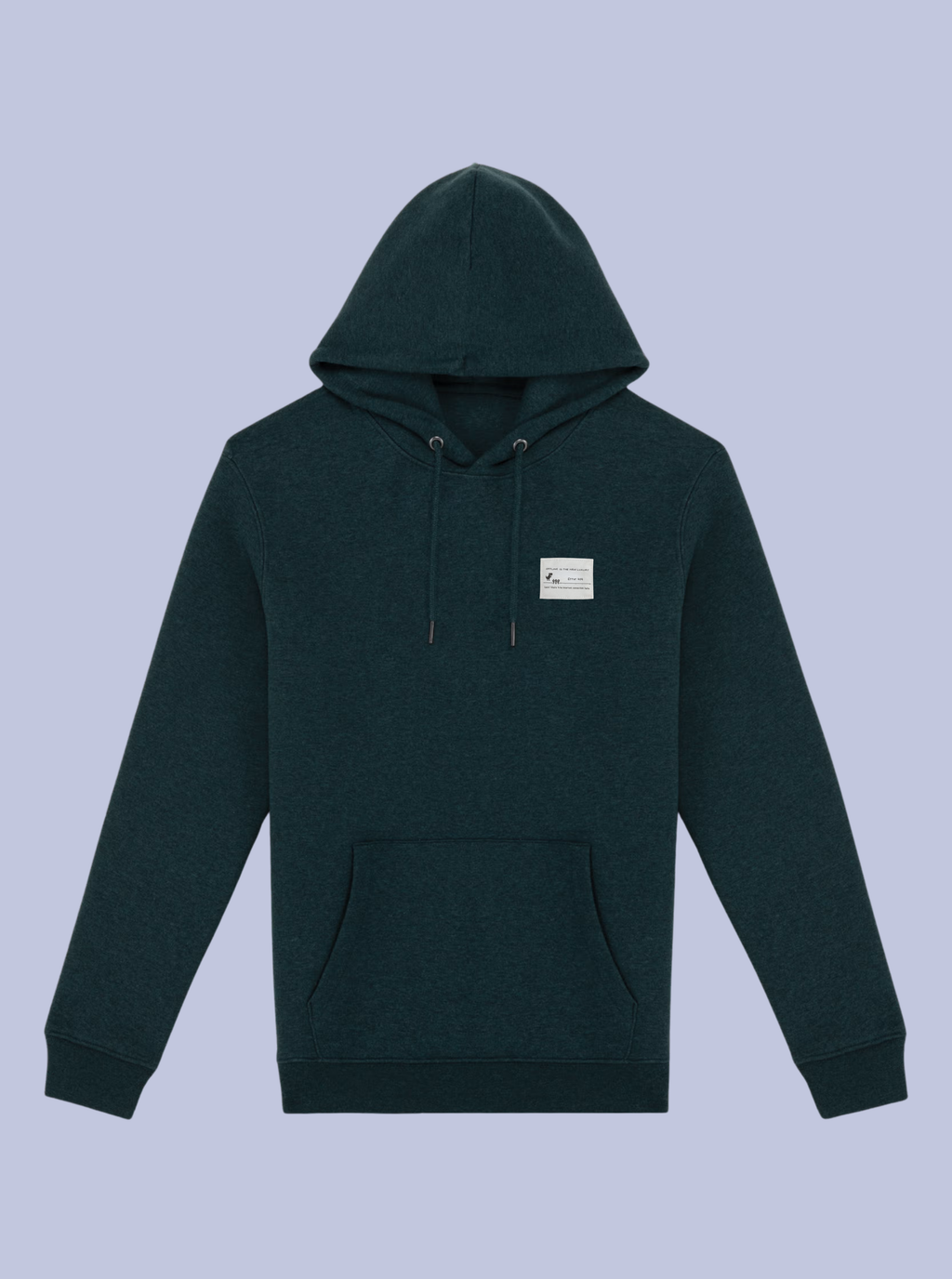 OFFLINE IS THE NEW LUXURY / FELPA CAPPUCCIO CON PATCH PICCOLA