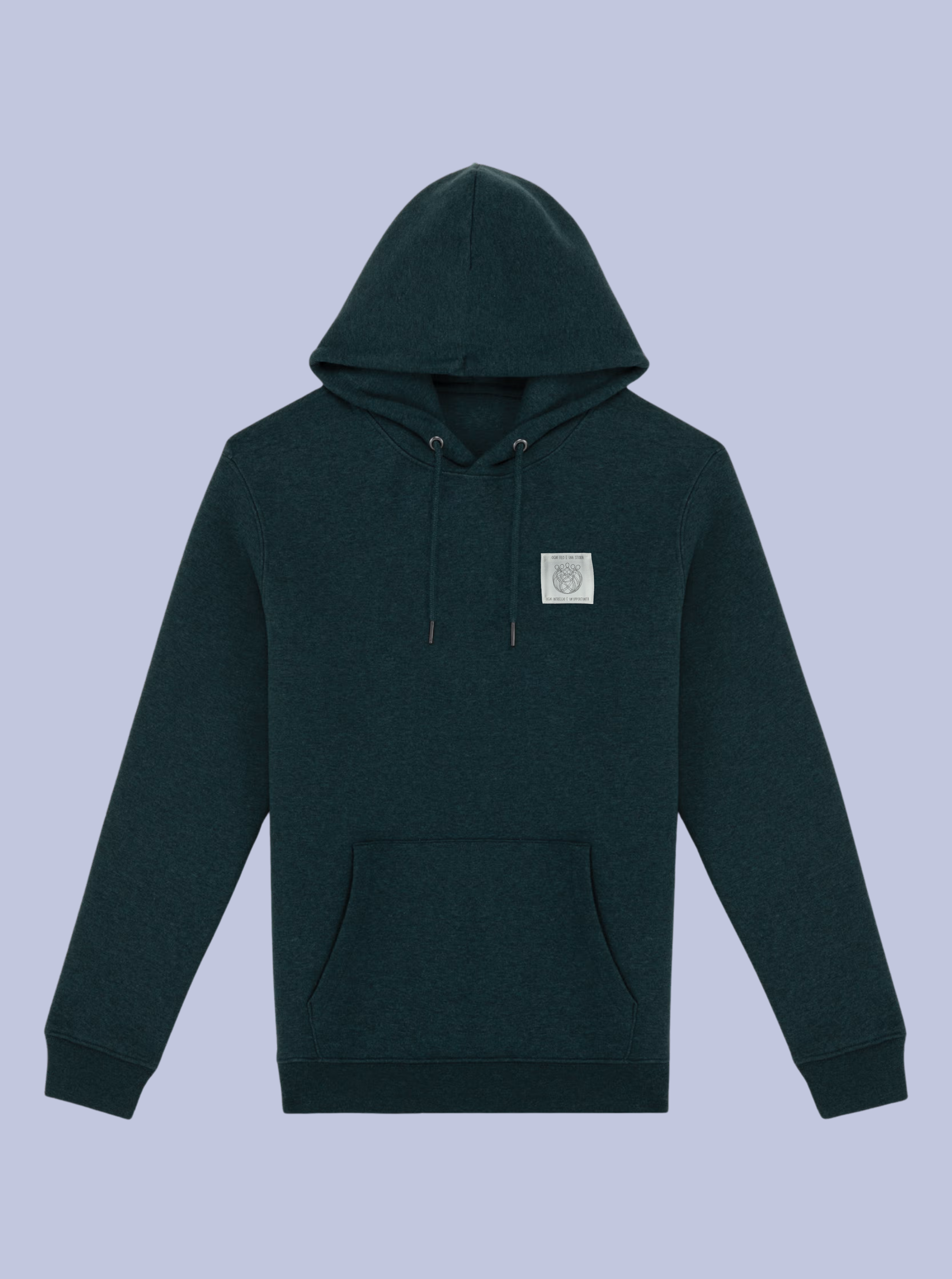 INTRECCI / FELPA CAPPUCCIO CON PATCH PICCOLA