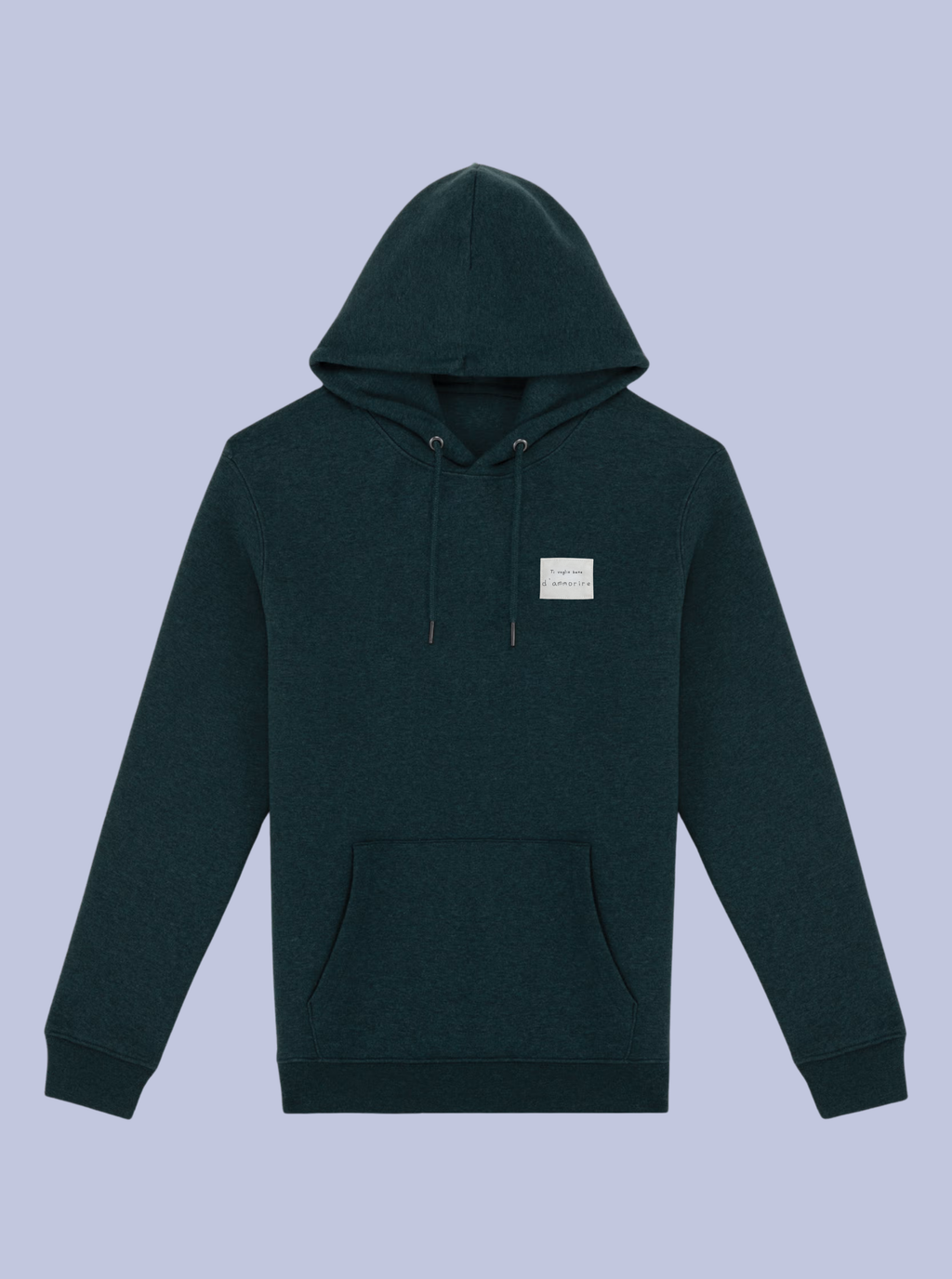 TI VOGLIO BENE / FELPA CAPPUCCIO CON PATCH PICCOLA