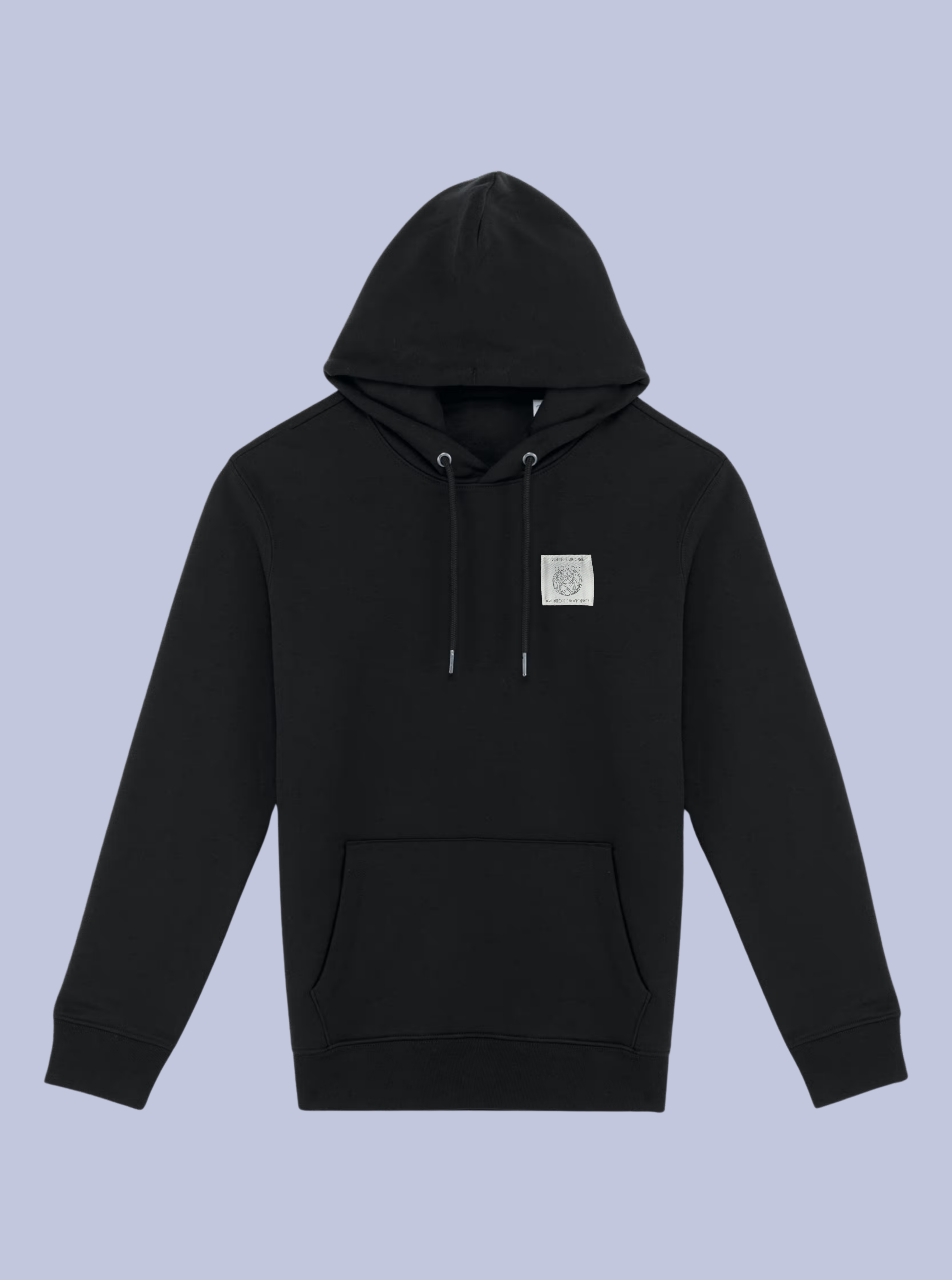 INTRECCI / FELPA CAPPUCCIO CON PATCH PICCOLA