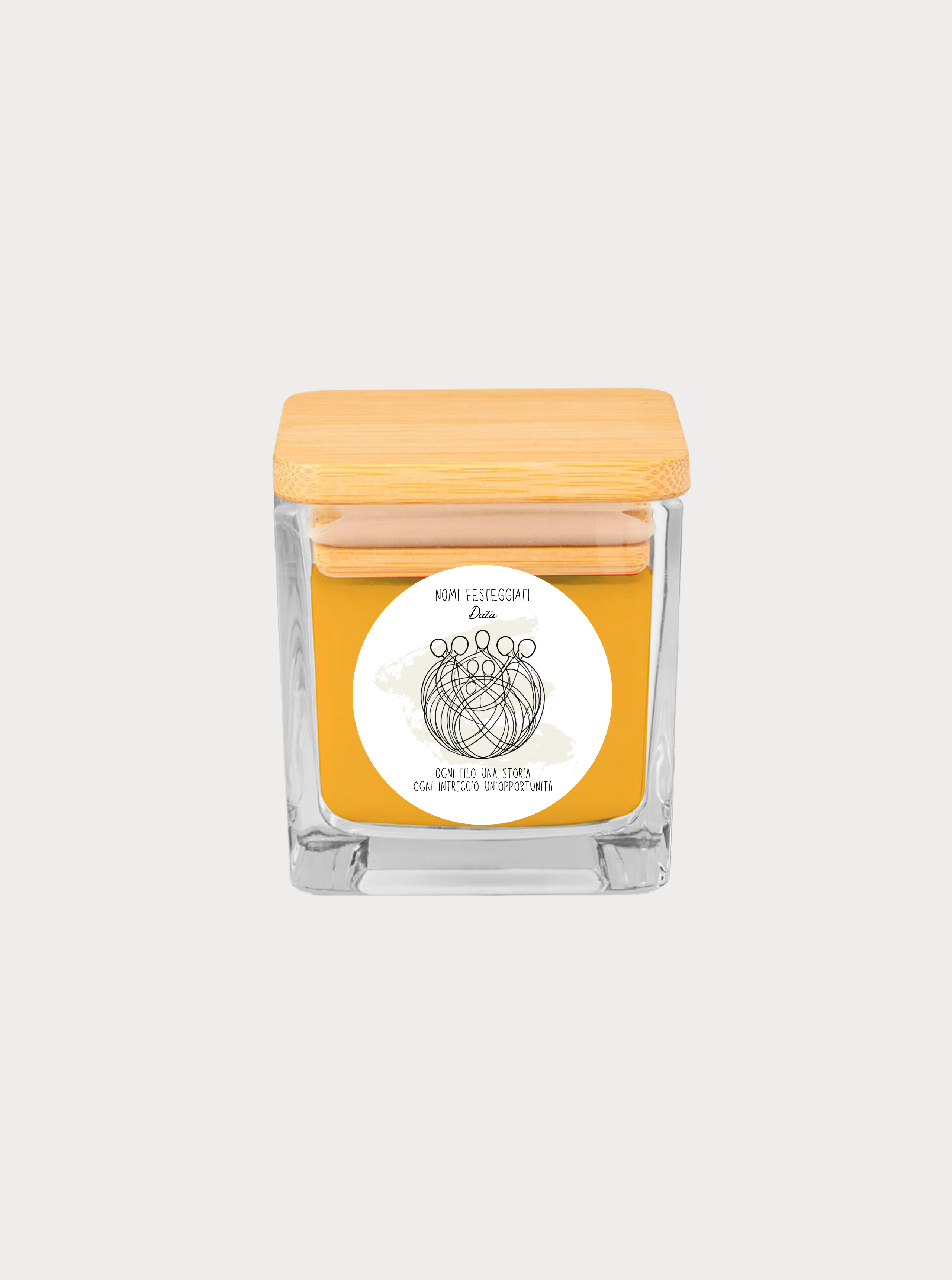 INTRECCI / LUCE PER VOI – Bomboniera candela profumata