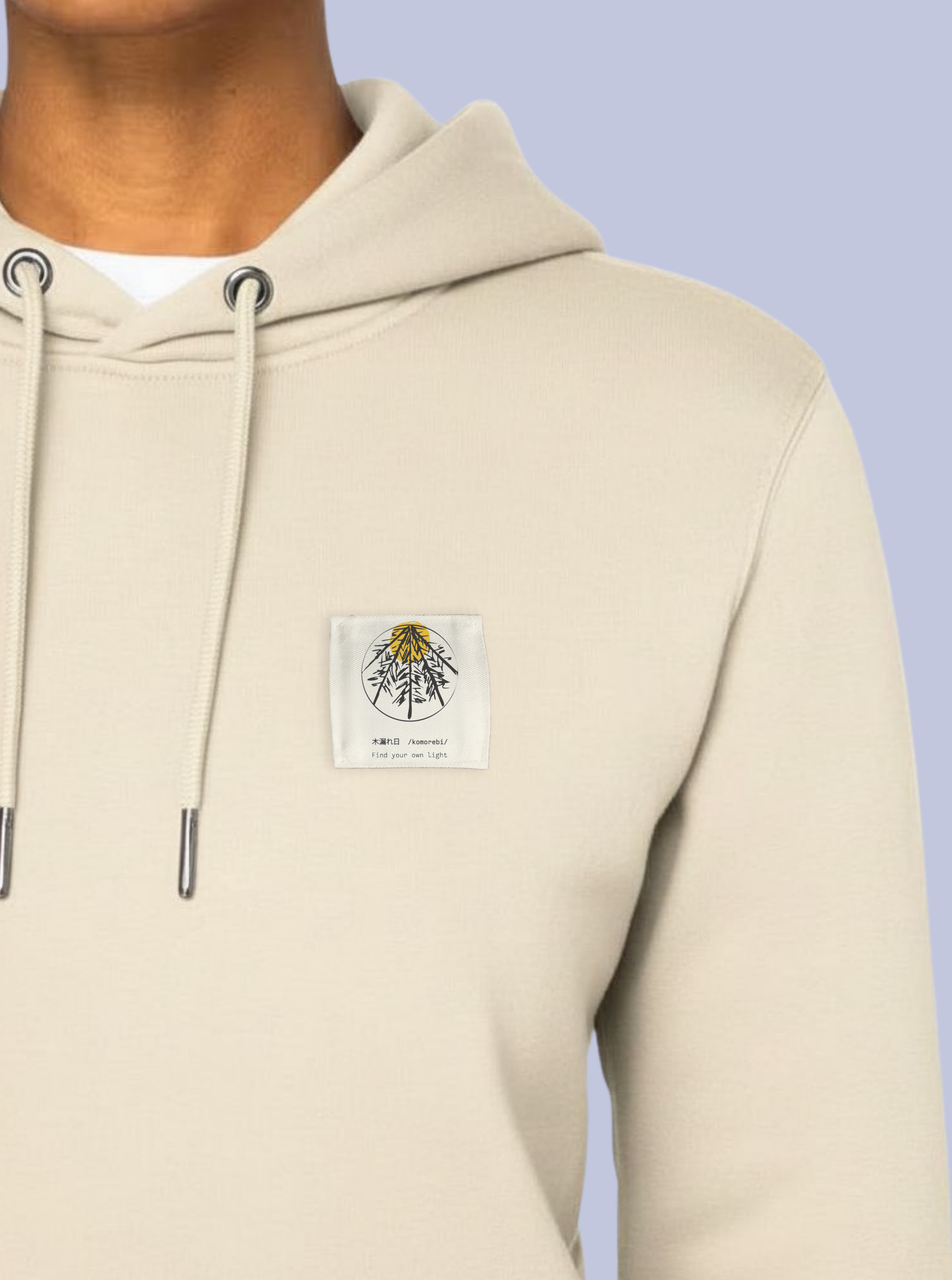 KOMOREBI / FELPA CAPPUCCIO CON PATCH PICCOLA