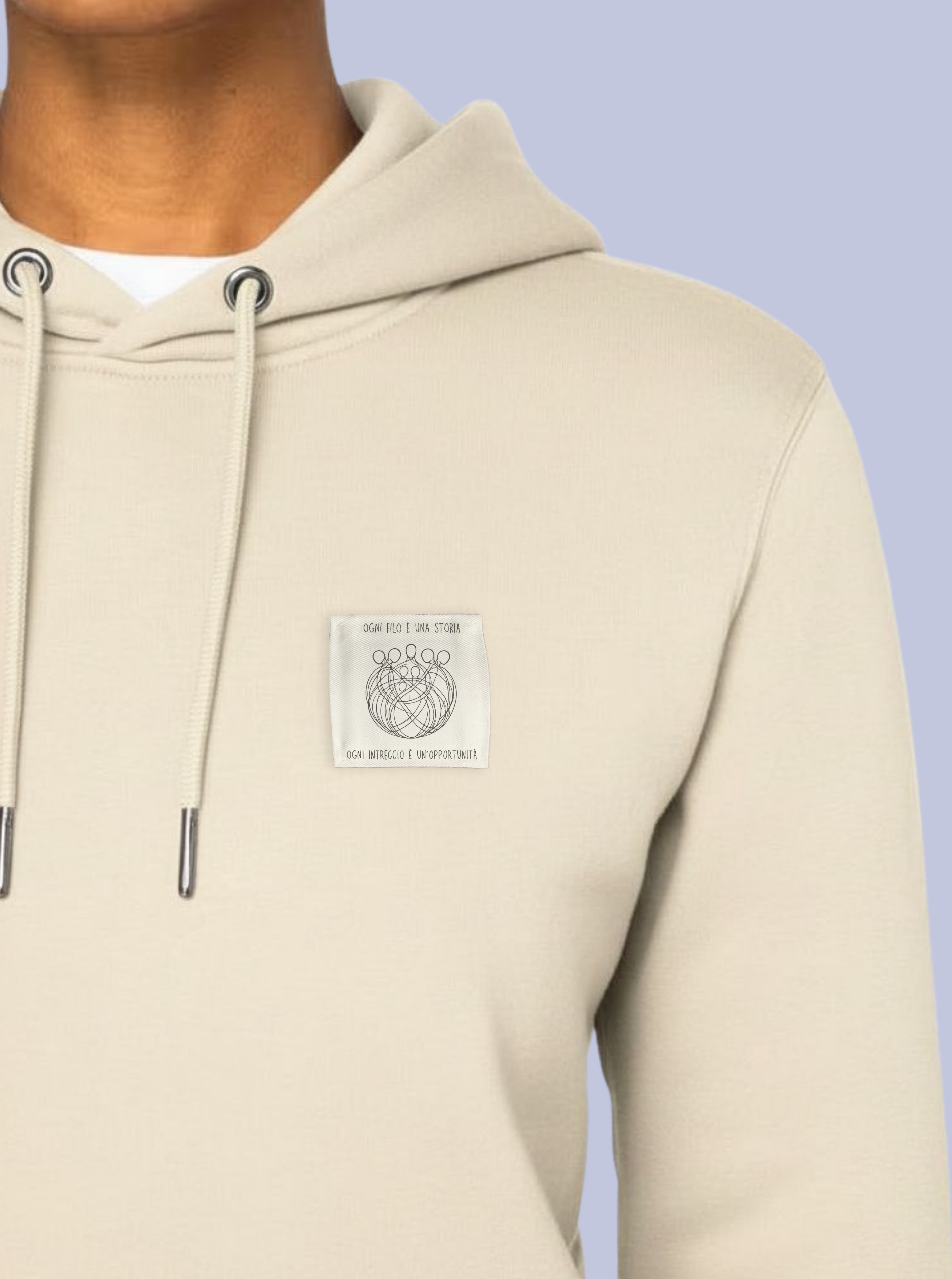 INTRECCI / FELPA CAPPUCCIO CON PATCH PICCOLA