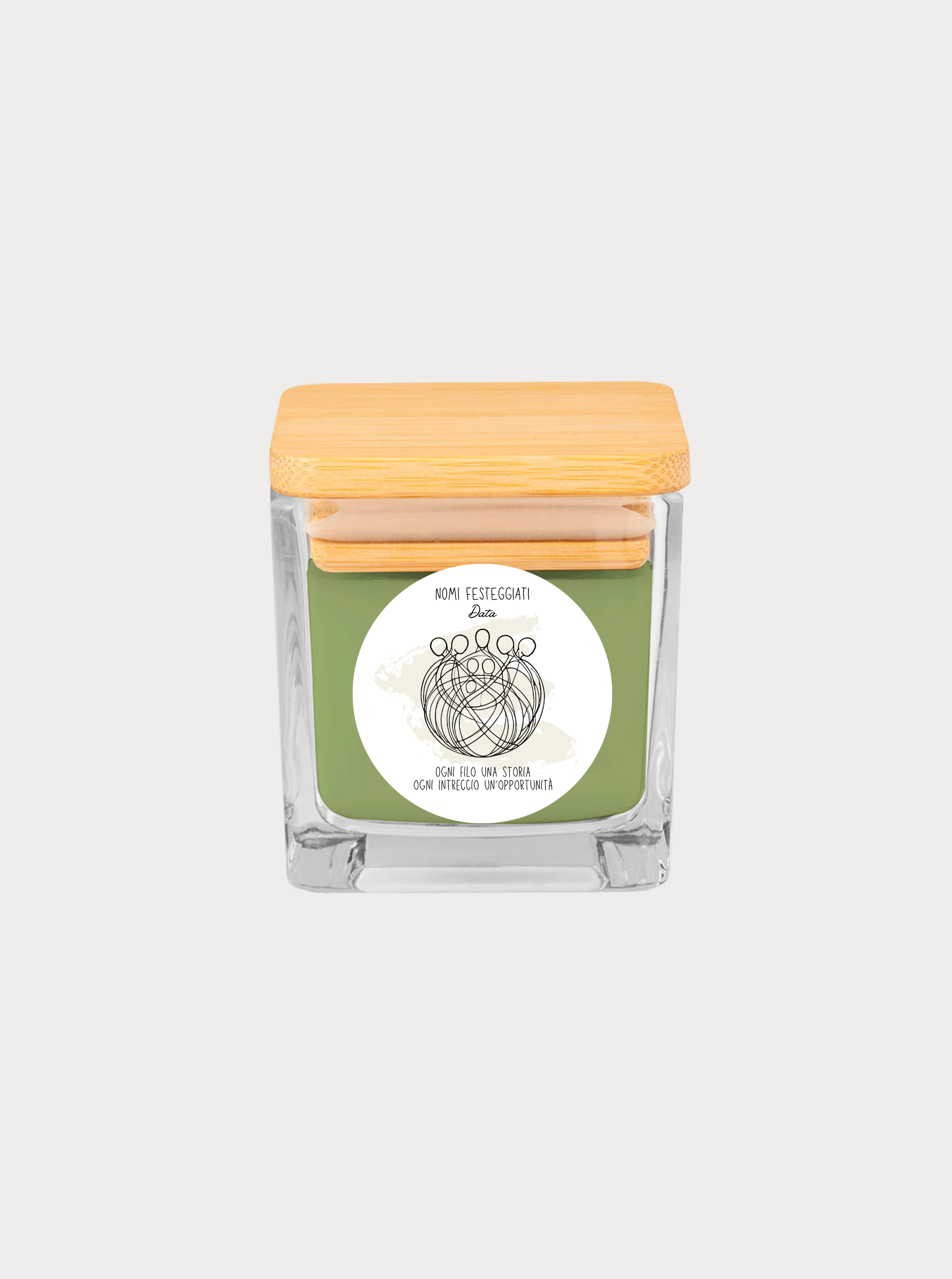 INTRECCI / LUCE PER VOI – Bomboniera candela profumata