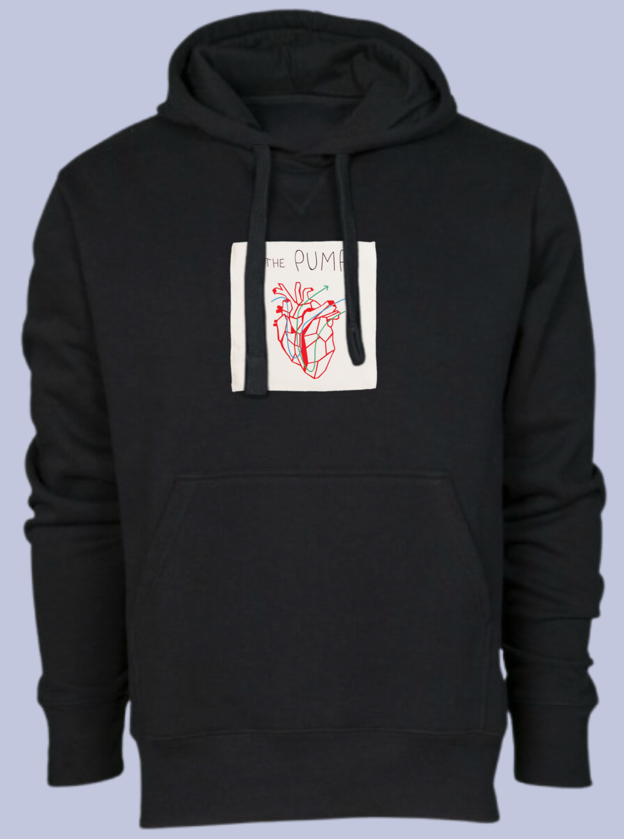 THE PUMP / FELPA CAPPUCCIO CON PATCH