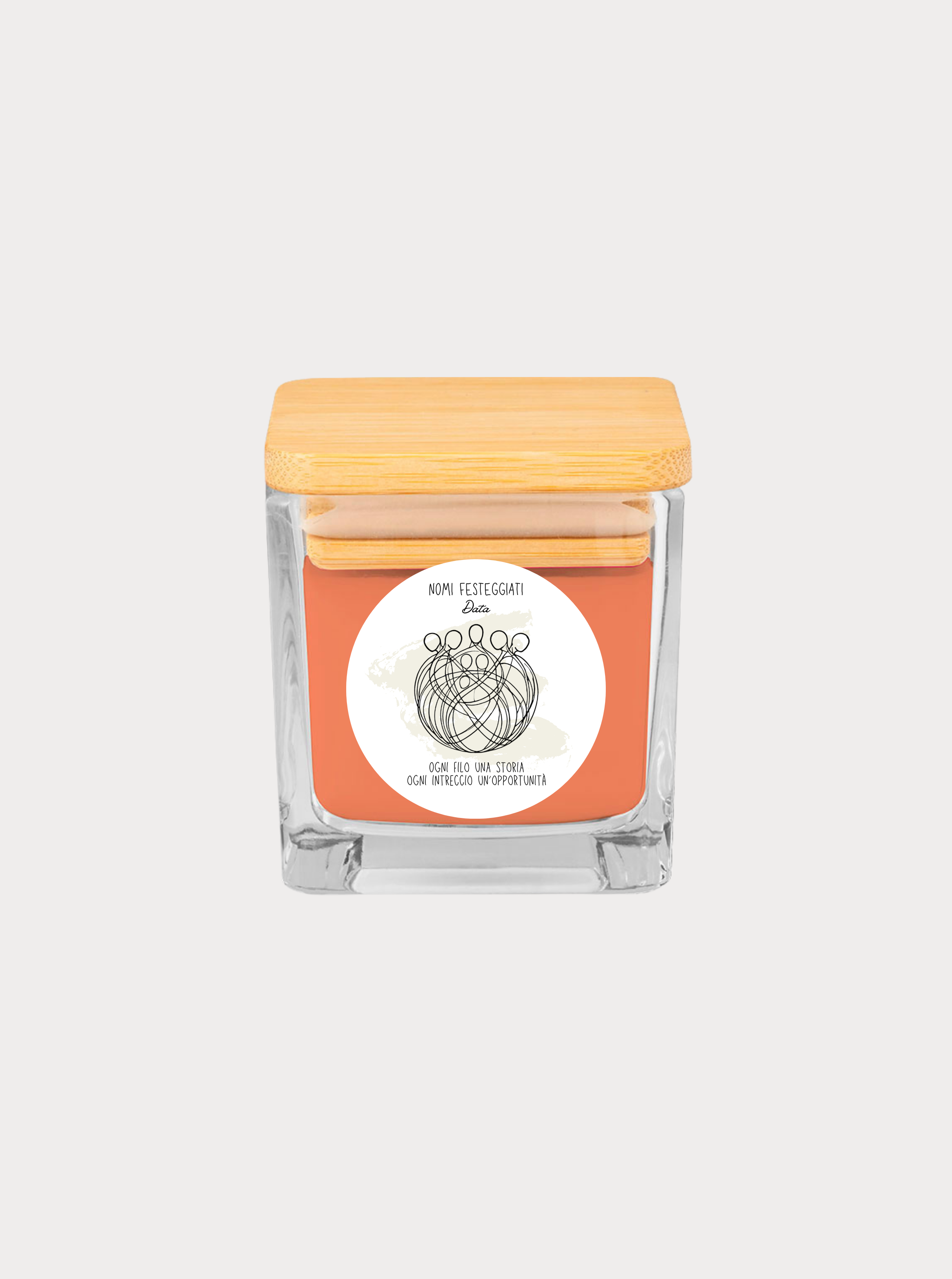 INTRECCI / LUCE PER VOI – Bomboniera candela profumata