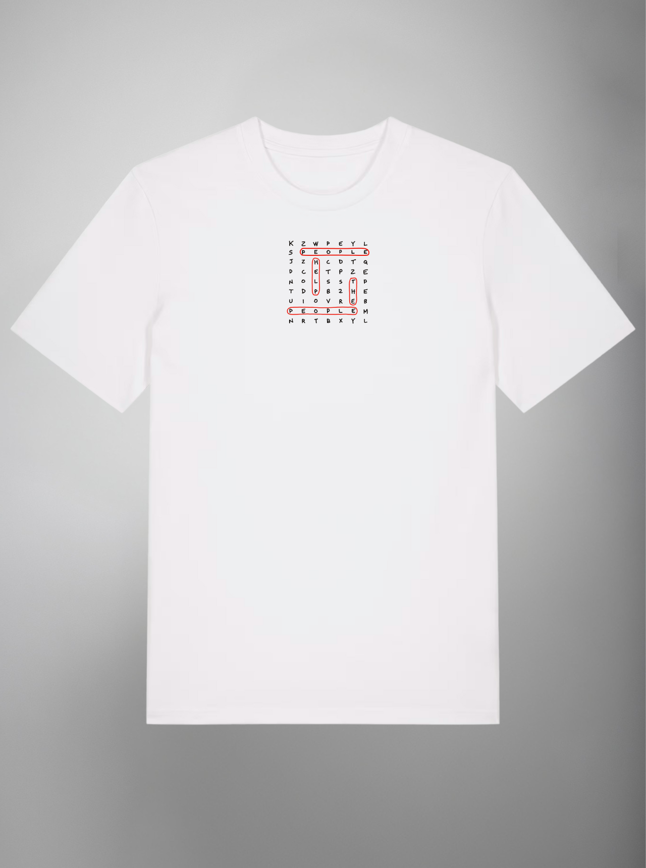 PEOPLE HELP THE PEOPLE / WHITE T-SHIRT