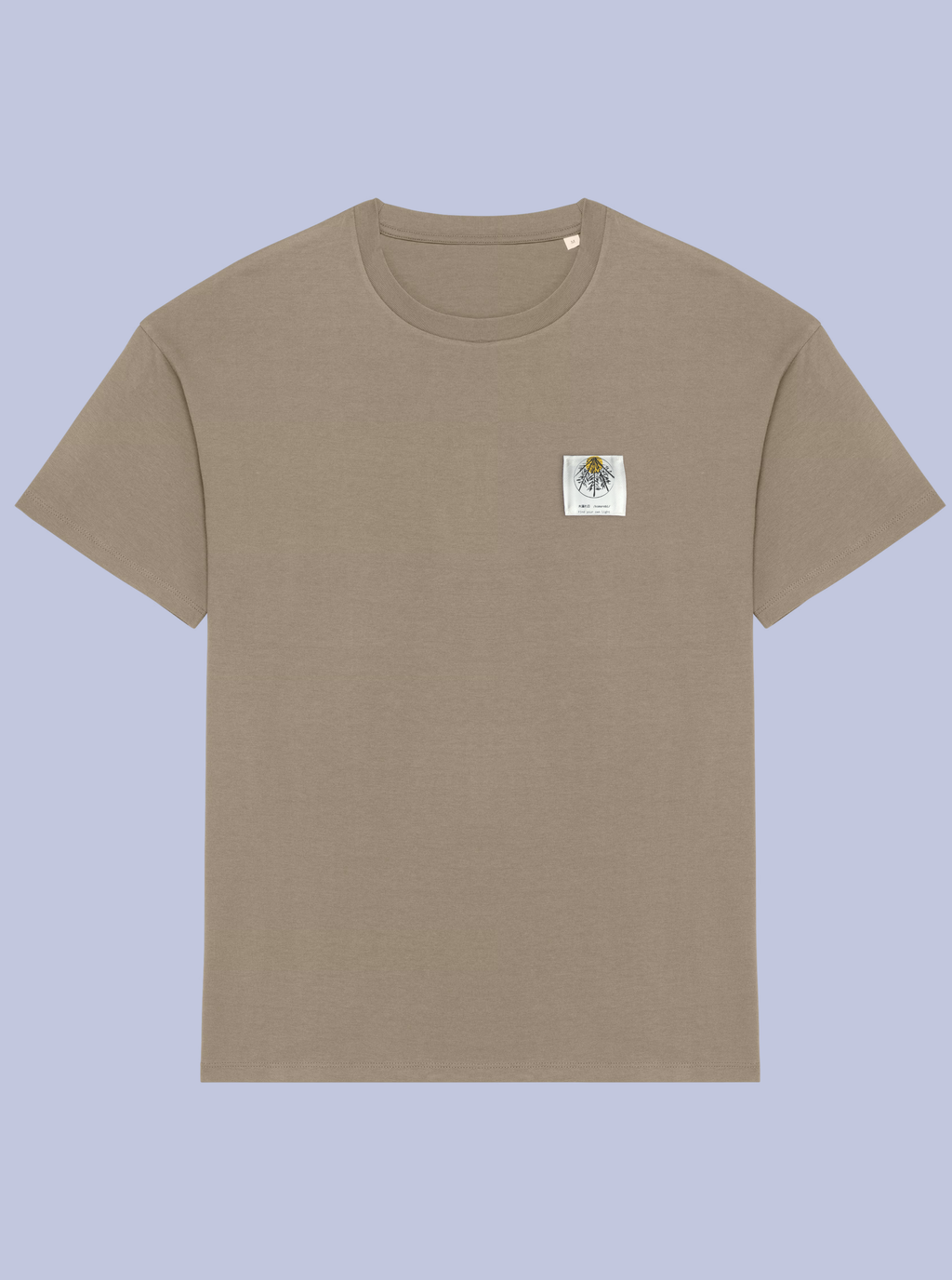 KOMOREBI /  T-SHIRT OVERSIZE CON PATCH PICCOLA