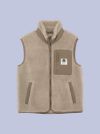 KOMOREBI / BODYWARMER SHERPA CON PATCH PICCOLA
