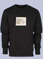 PANE E BURRO / FELPA GIROCOLLO CON PATCH