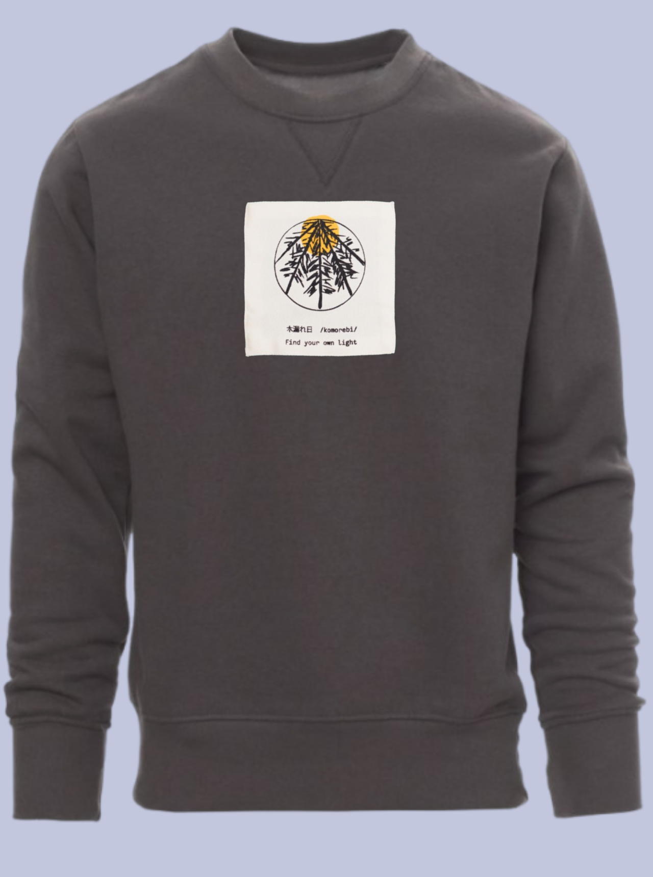 KOMOREBI / FELPA GIROCOLLO CON PATCH