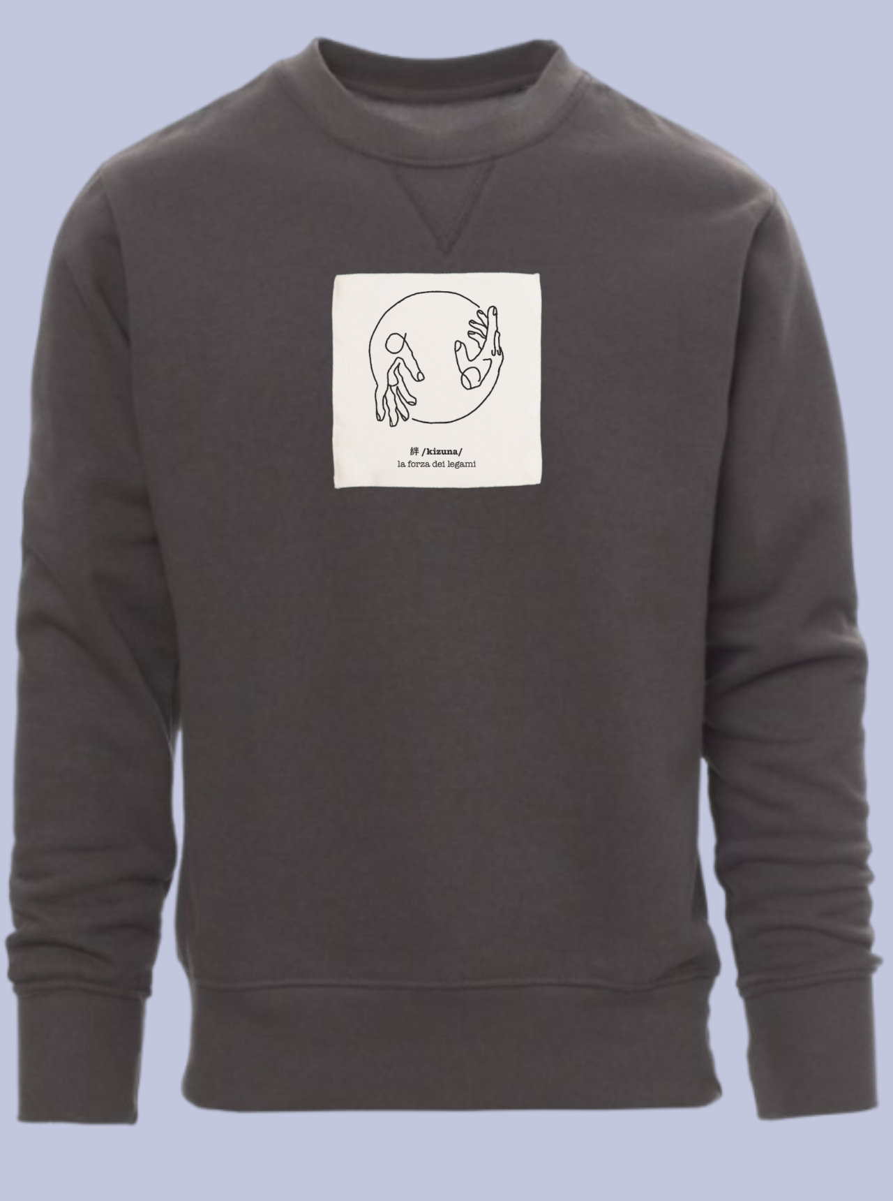 KIZUNA / FELPA GIROCOLLO CON PATCH