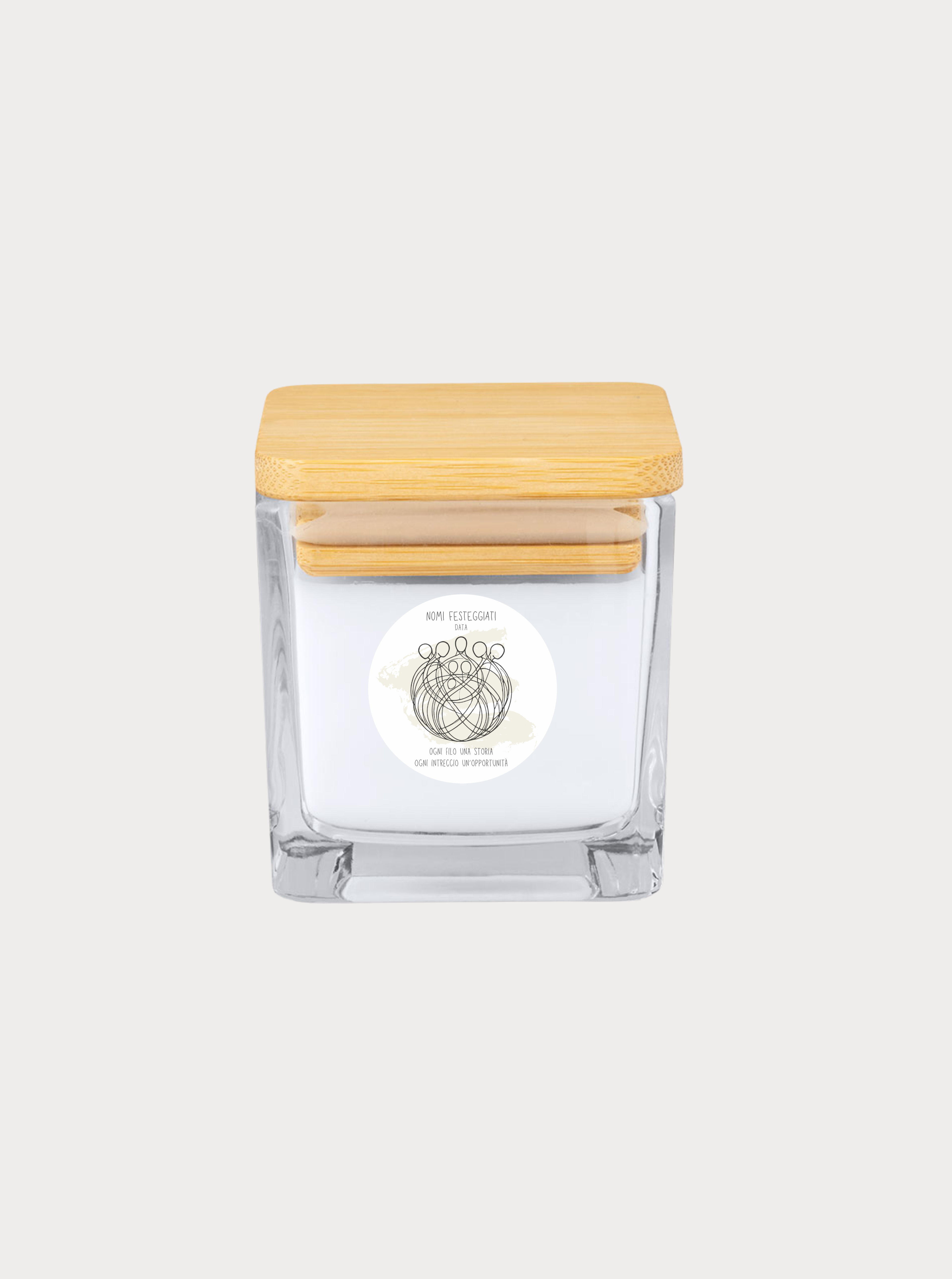 INTRECCI / LUCE PER VOI – Bomboniera candela profumata
