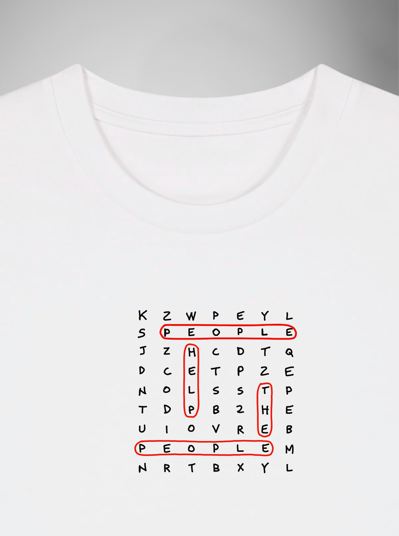 PEOPLE HELP THE PEOPLE / WHITE T-SHIRT