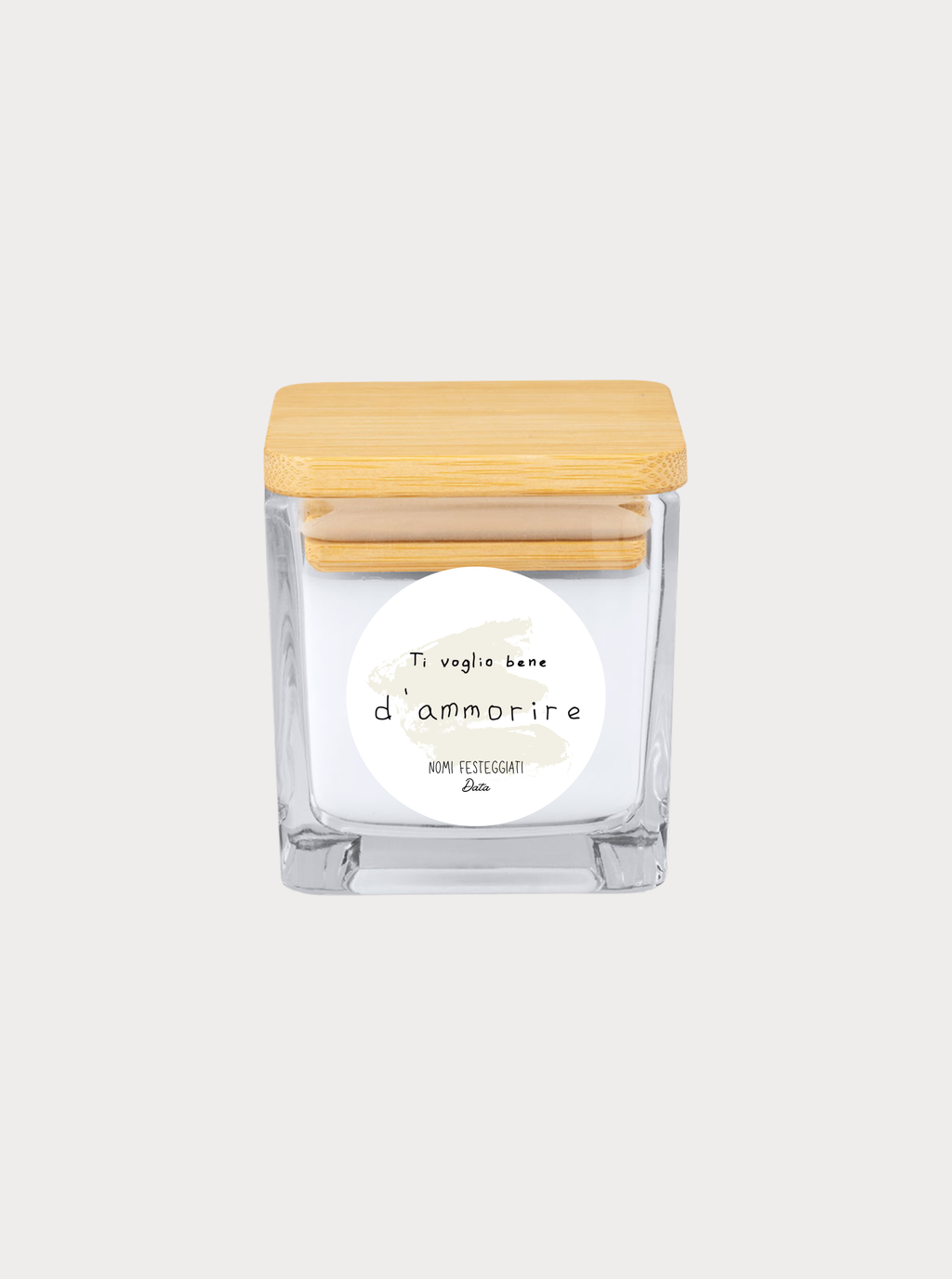TI VOGLIO BENE / LUCE PER VOI – Bomboniera candela profumata