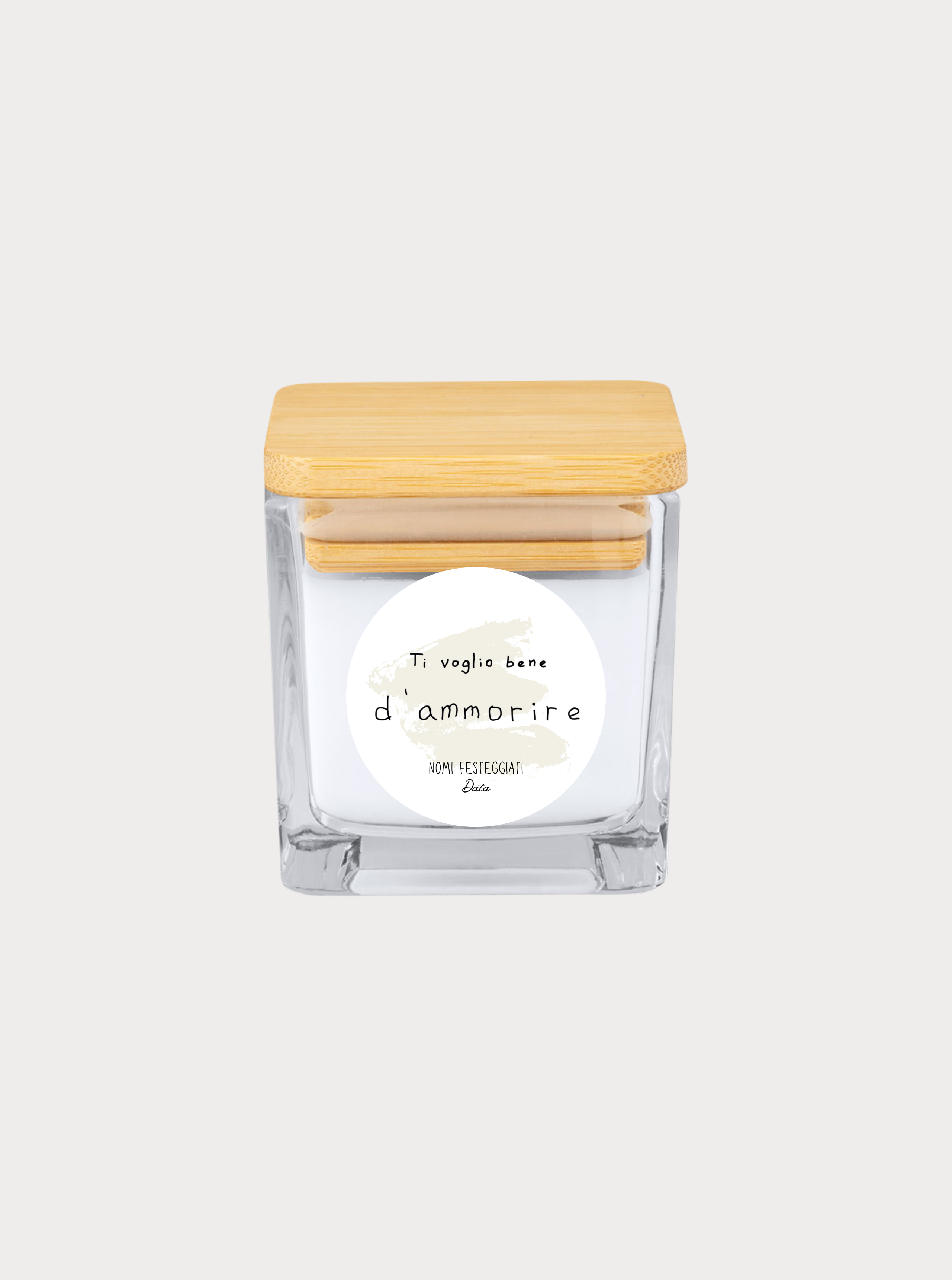 TI VOGLIO BENE / LUCE PER VOI – Bomboniera candela profumata