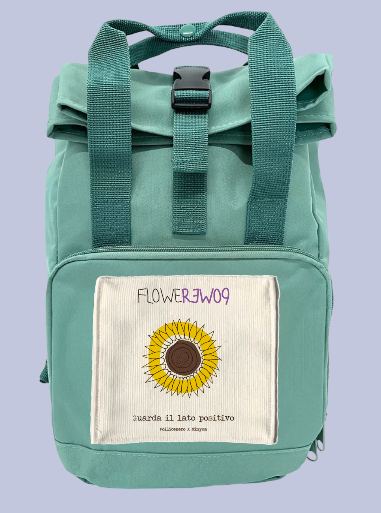 GUARDA IL LATO POSITIVO / ZAINO IN POLIESTERE RICICLATO