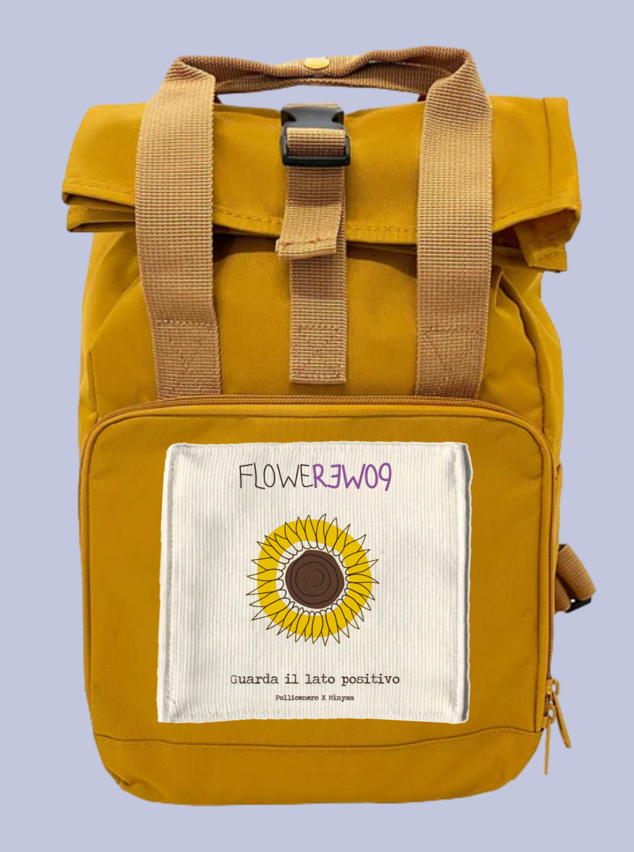 GUARDA IL LATO POSITIVO / ZAINO IN POLIESTERE RICICLATO