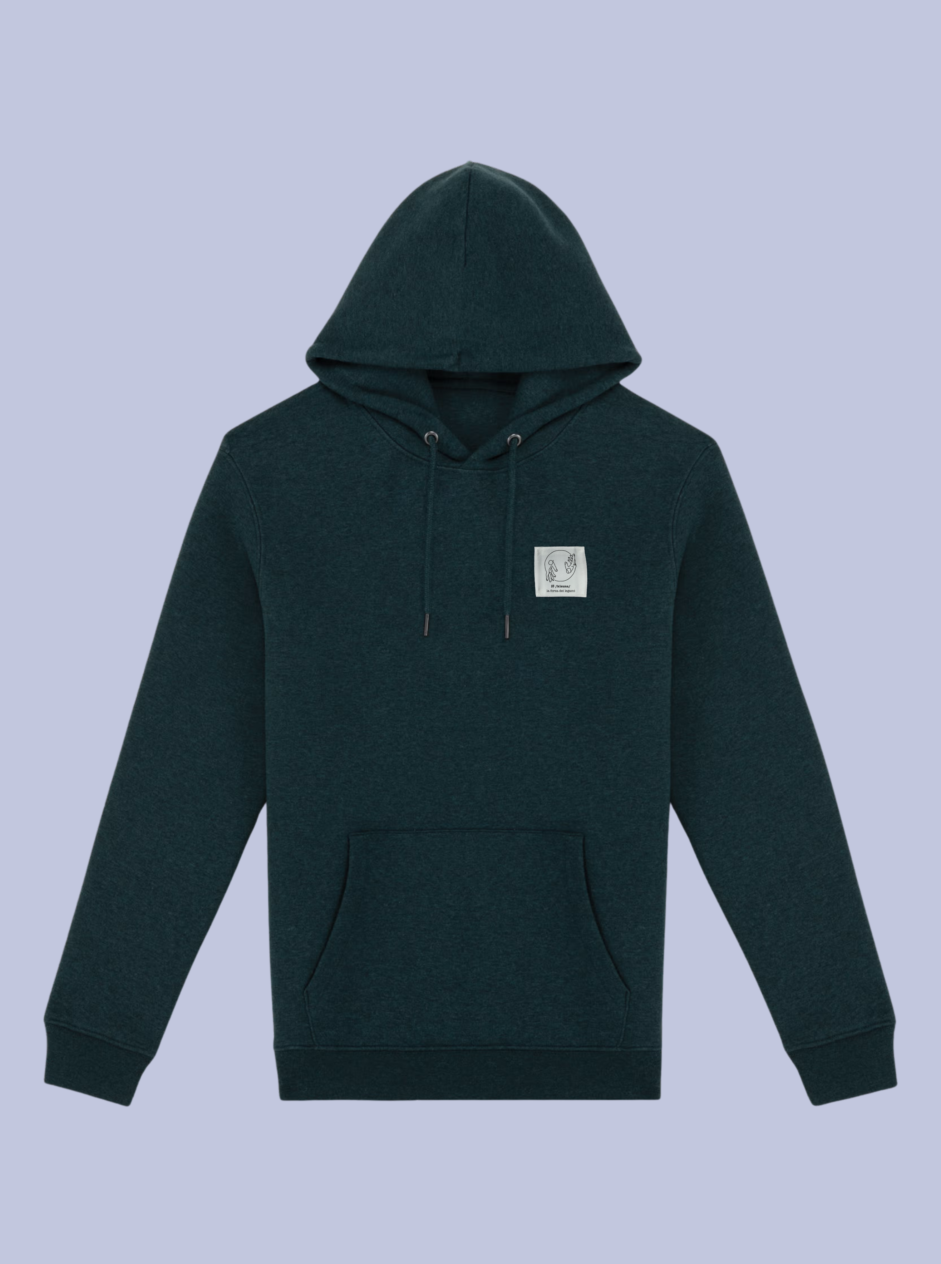 KIZUNA/ FELPA CAPPUCCIO CON PATCH PICCOLA