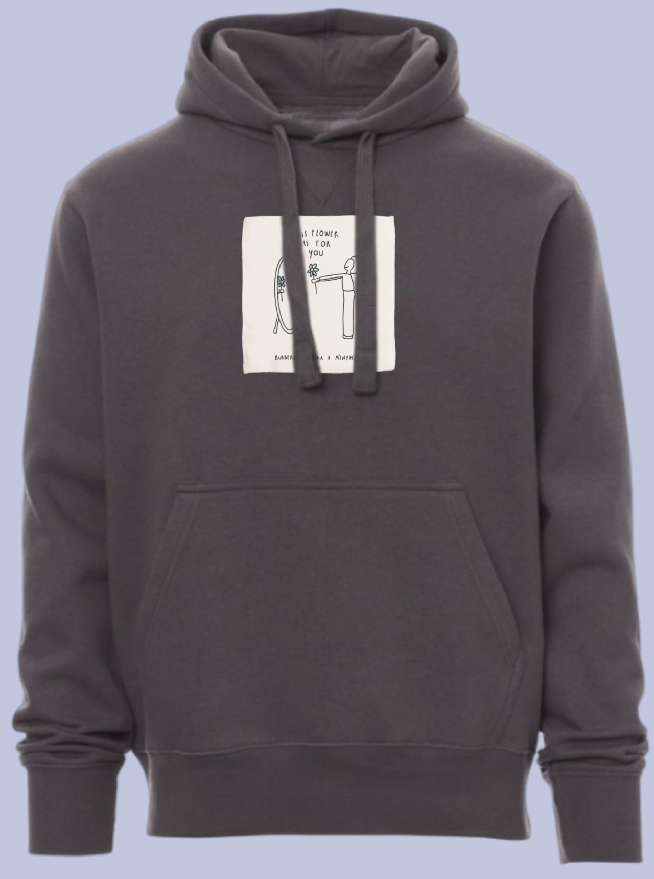 THIS FLOWER IS FOR YOU / FELPA CAPPUCCIO CON PATCH