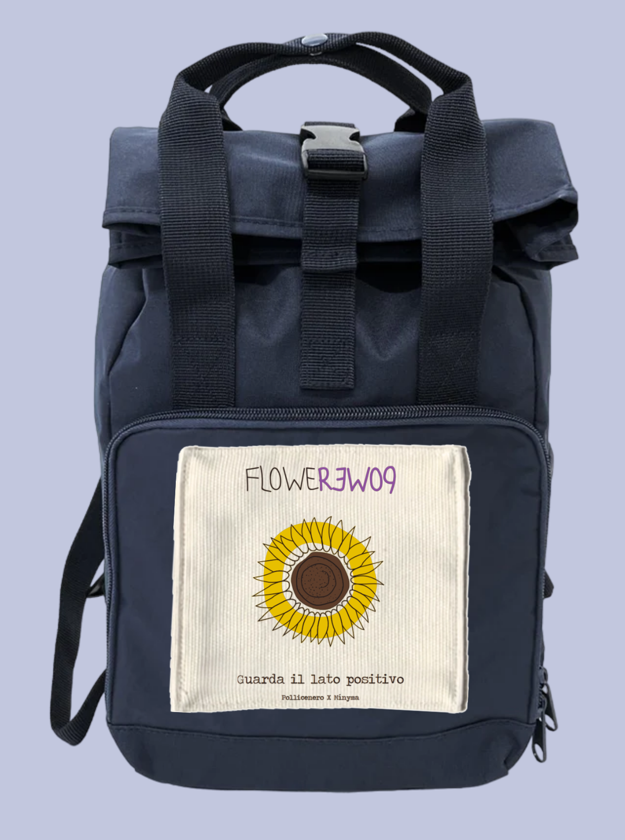 GUARDA IL LATO POSITIVO / ZAINO IN POLIESTERE RICICLATO