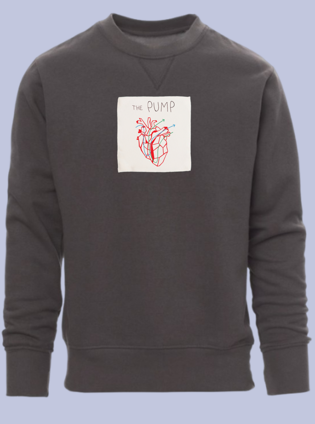 THE PUMP / FELPA GIROCOLLO CON PATCH