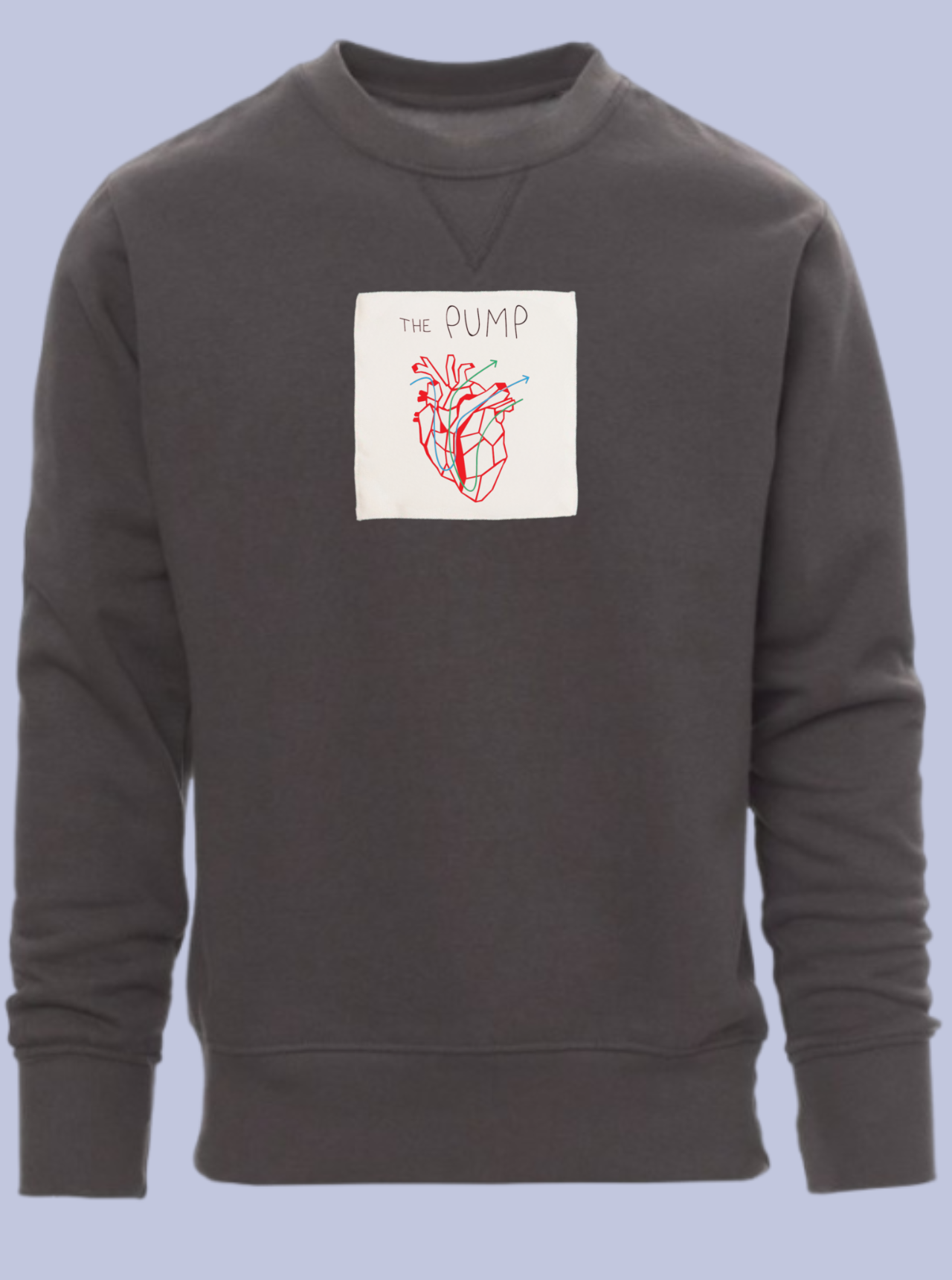 THE PUMP / FELPA GIROCOLLO CON PATCH