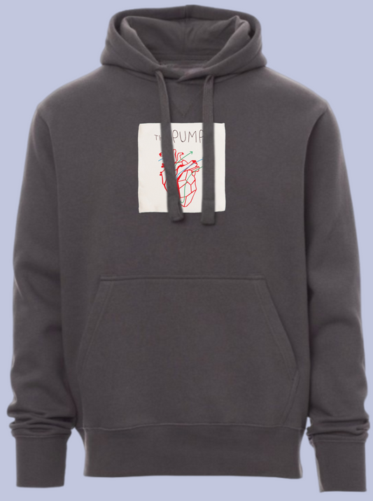 THE PUMP / FELPA CAPPUCCIO CON PATCH