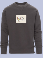 PANE E BURRO / FELPA GIROCOLLO CON PATCH